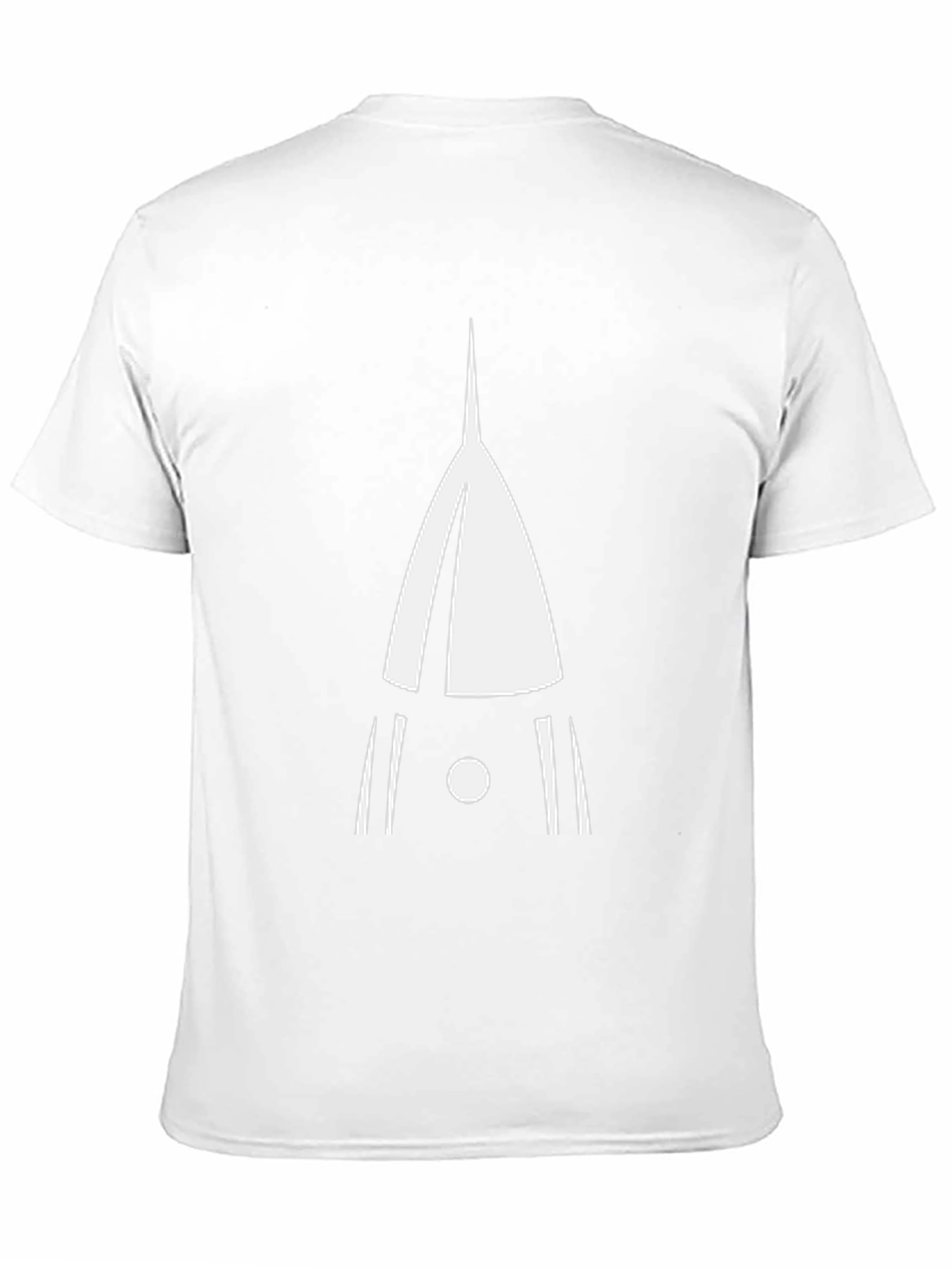 Abstract Rocket Graphic Black T-Shirt
