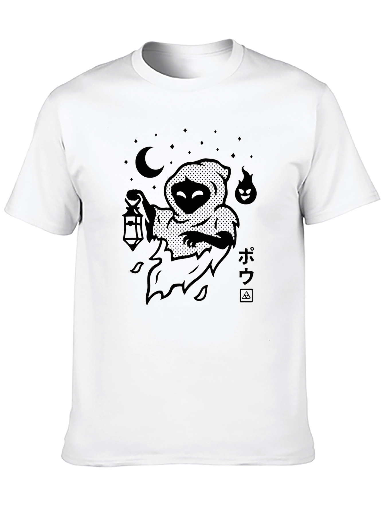 Mystic Lantern Black Graphic T-Shirt