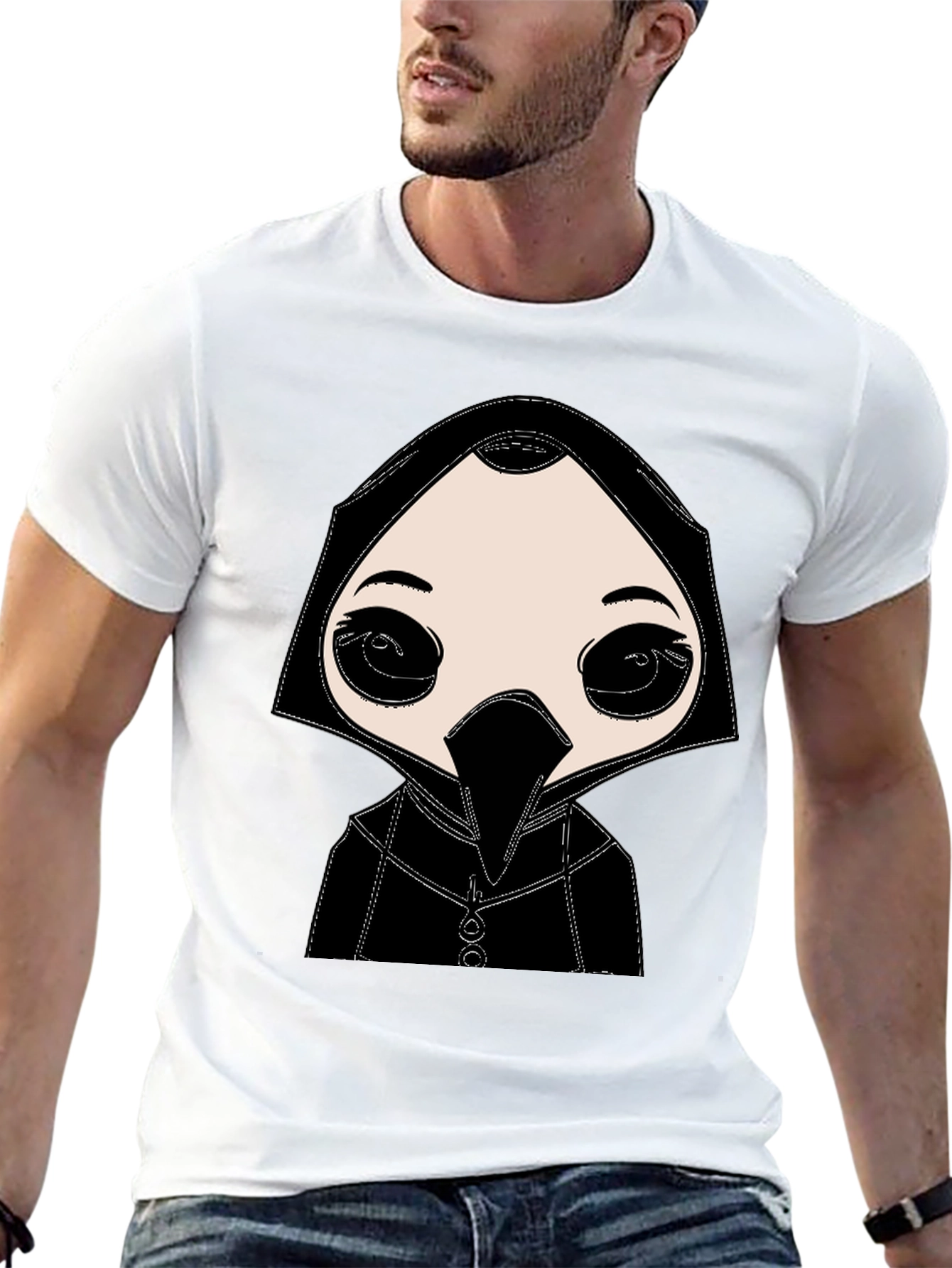 Plague Doctor Graphic Tee - Unique Design