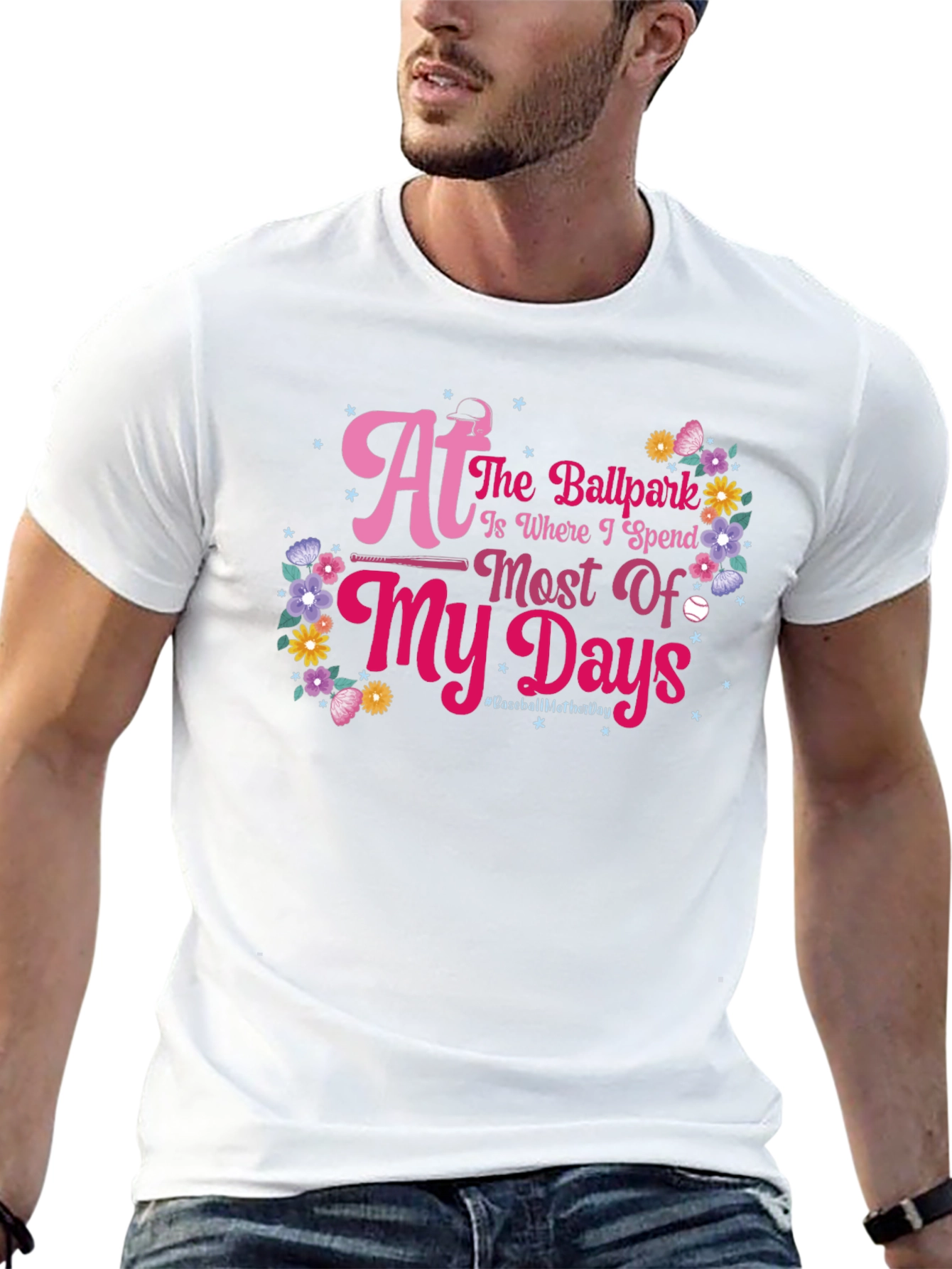 Ballpark Baseball Mothers Day T-Shirt