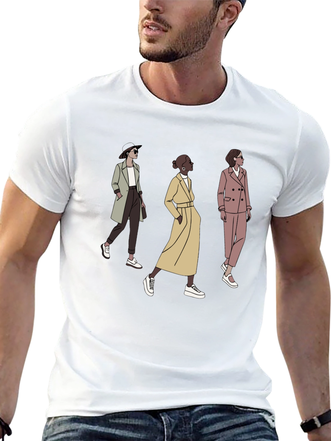 Stylish Women Graphic Tee - Trendy Fashion