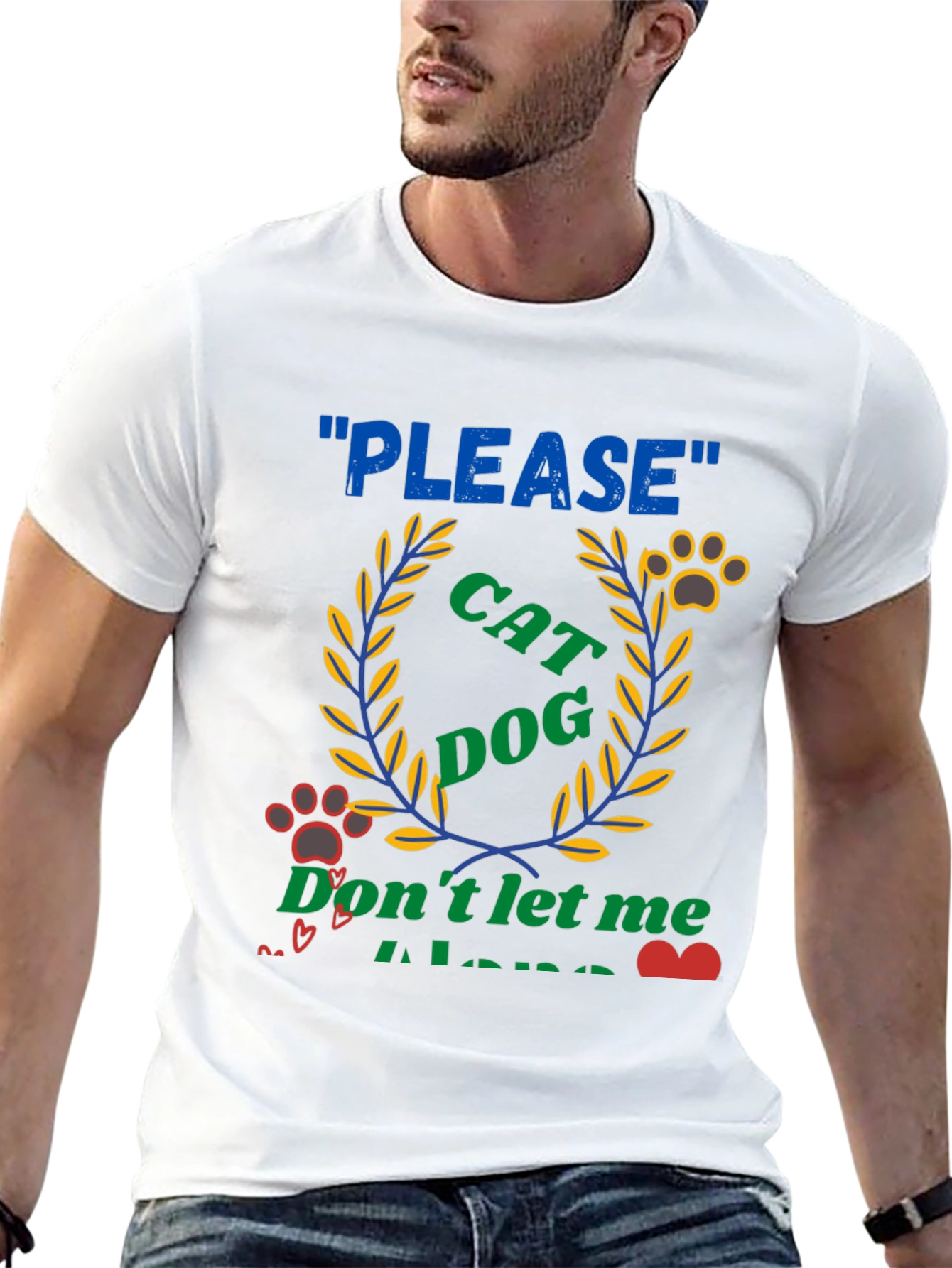 Please Cat Dog - Dont Let Me Alone T-Shirt