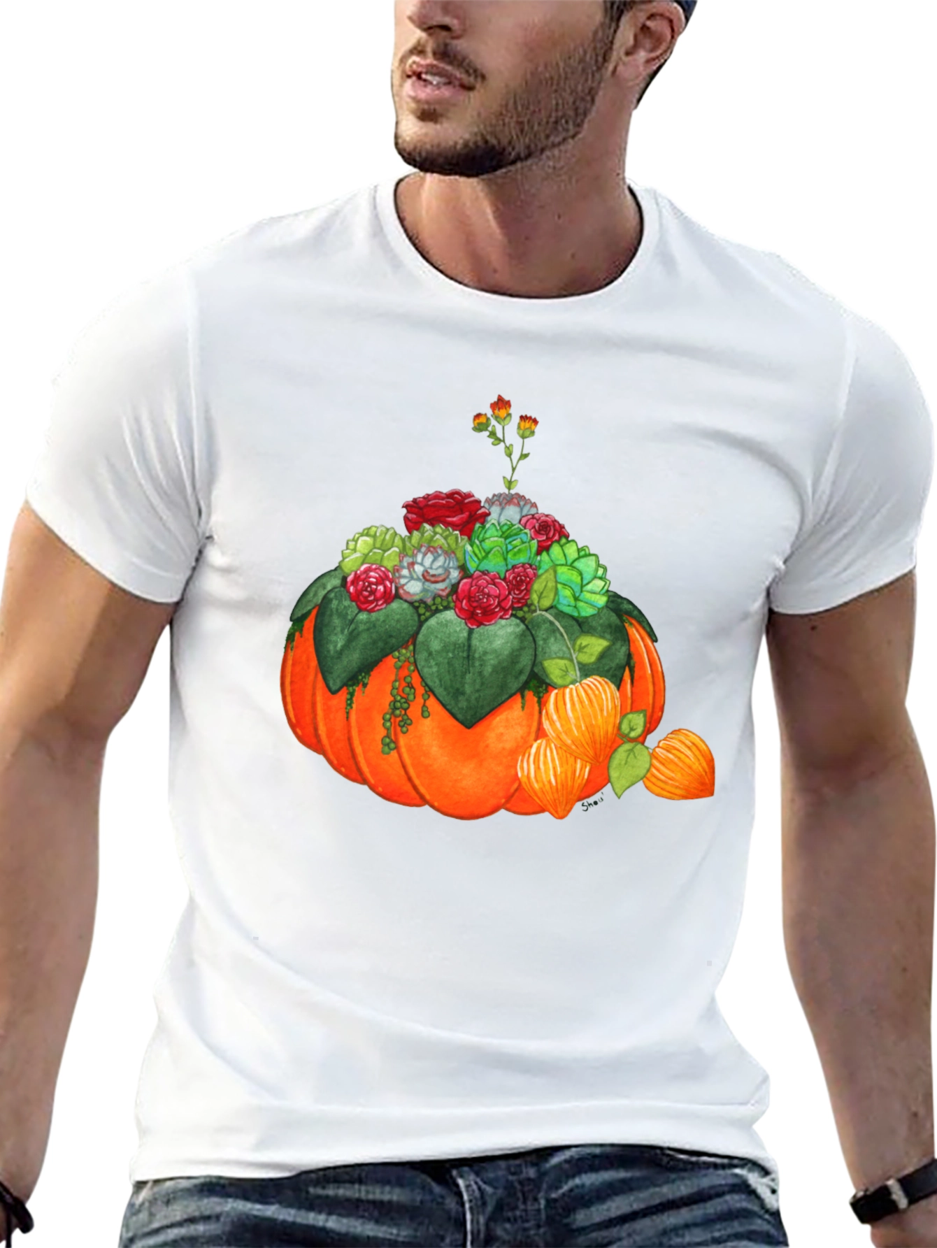 Pumpkin Succulent Graphic Tee