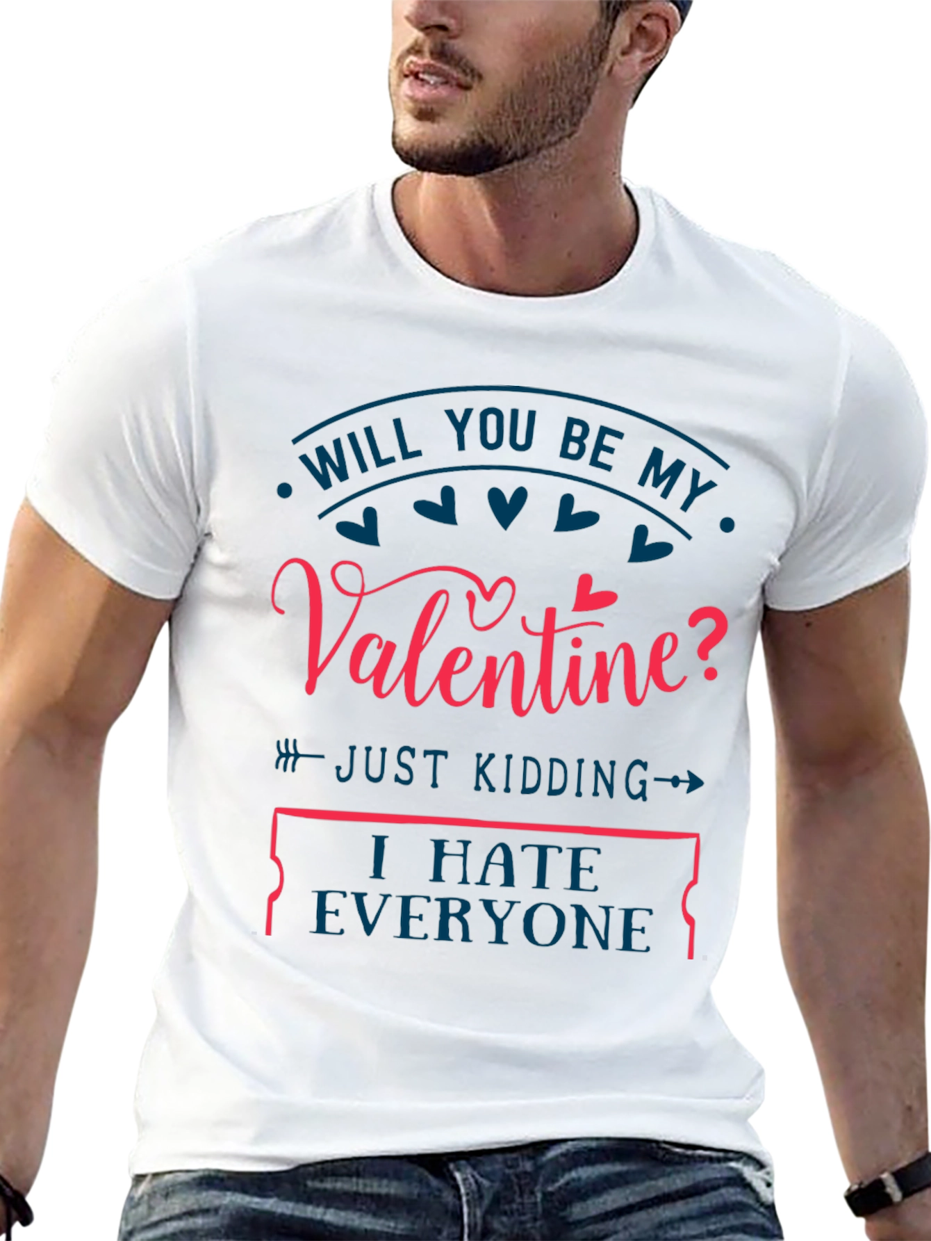 Funny Valentines Day T-Shirt - I Hate Everyone