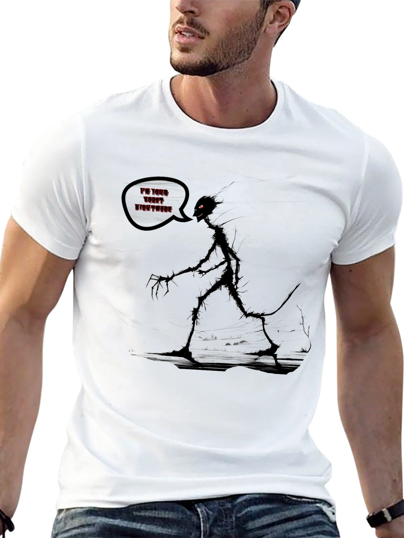 Nightmare Graphic T-Shirt - Dark Humor Tee