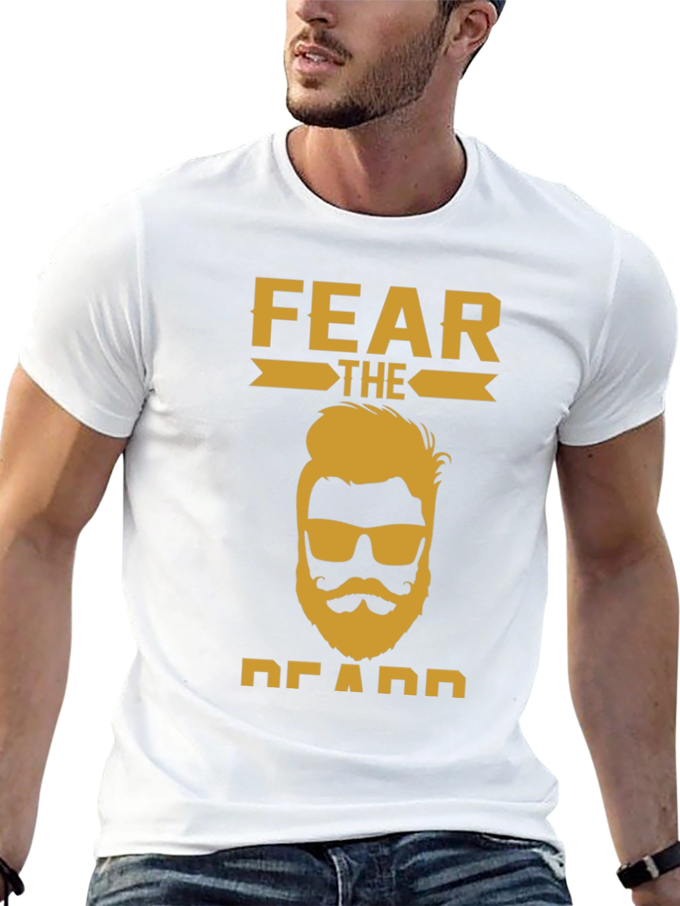 Fear The Beard T-Shirt - Cool Graphic Tee