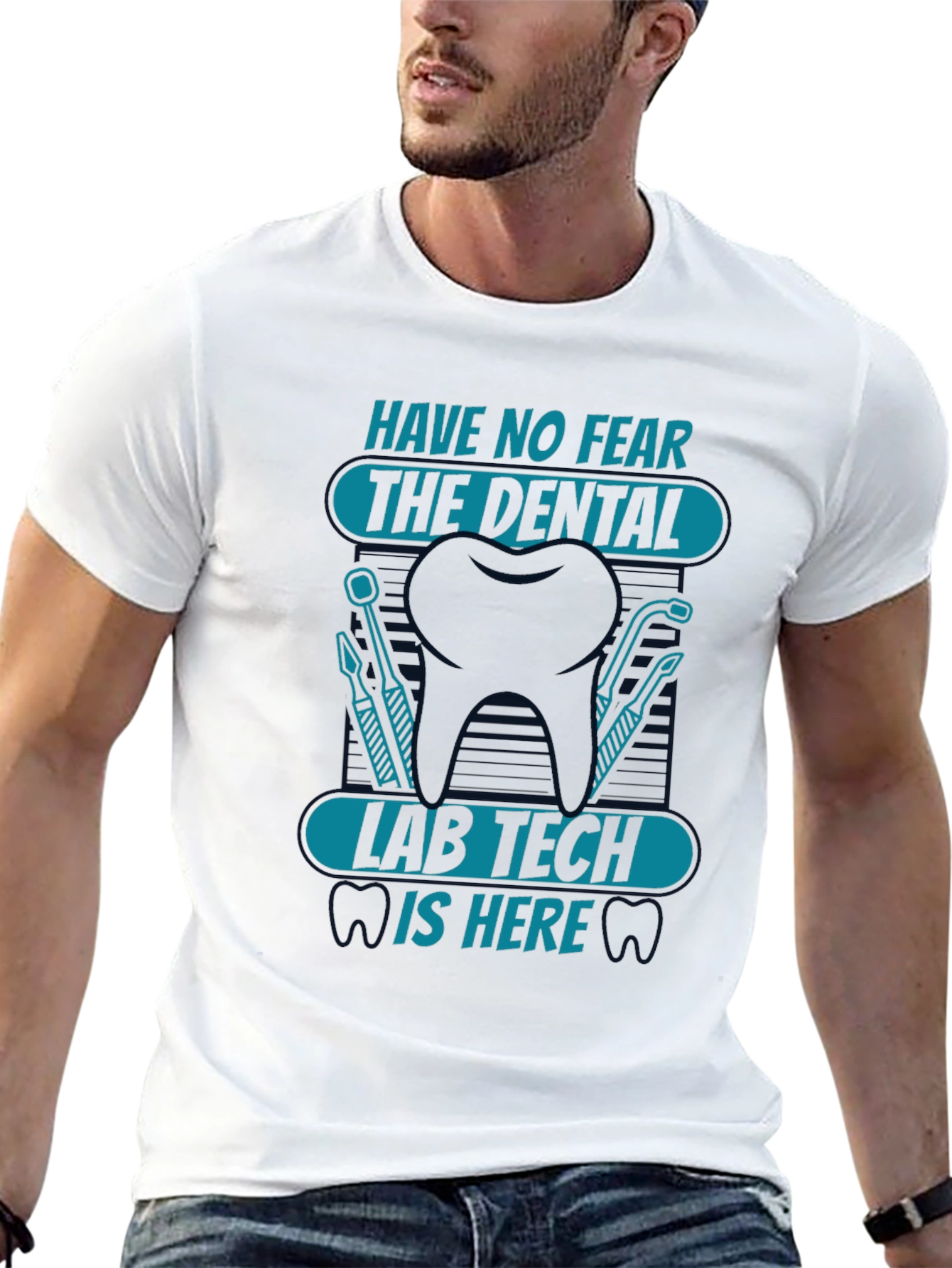 Dental Lab Tech Graphic Tee - Black