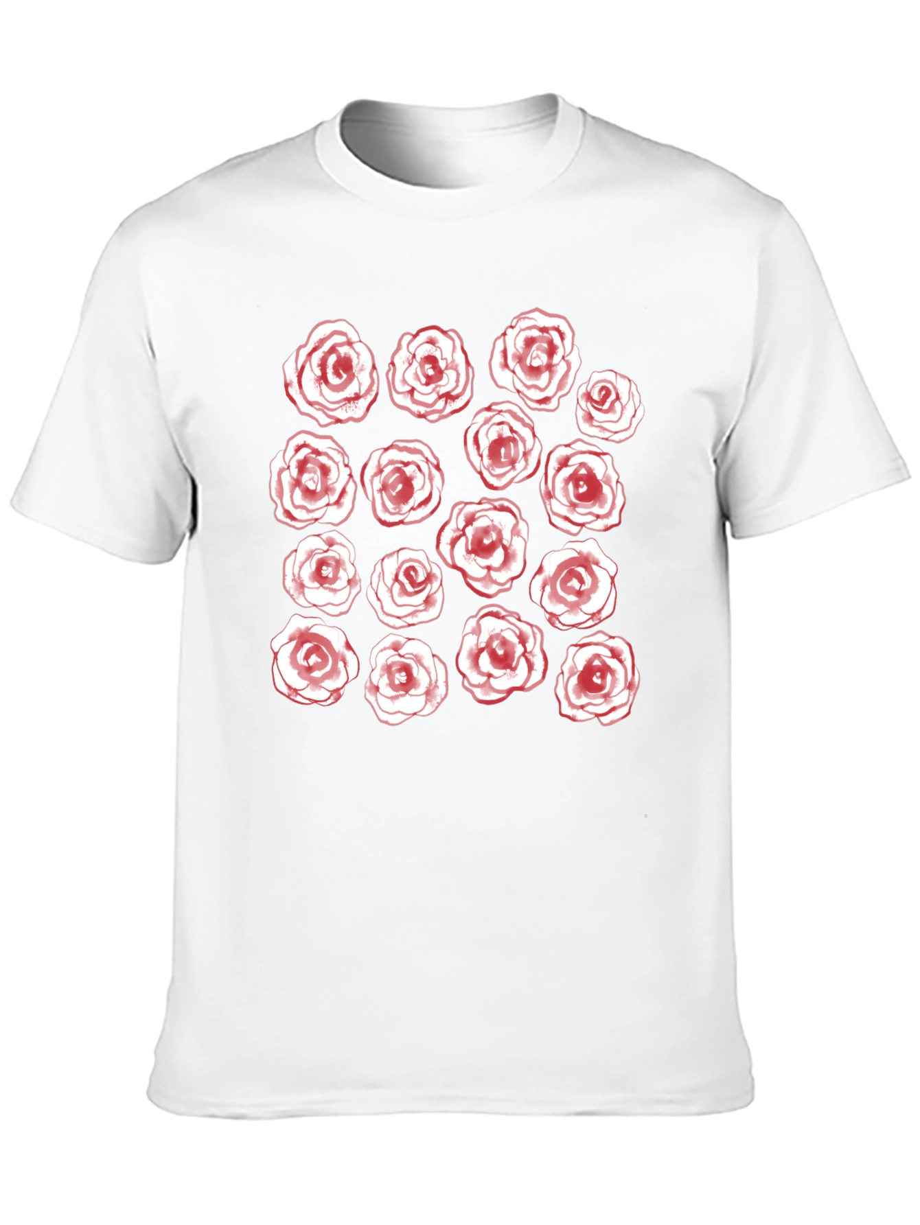 Floral Rose T-Shirt - Unique Pattern Tee