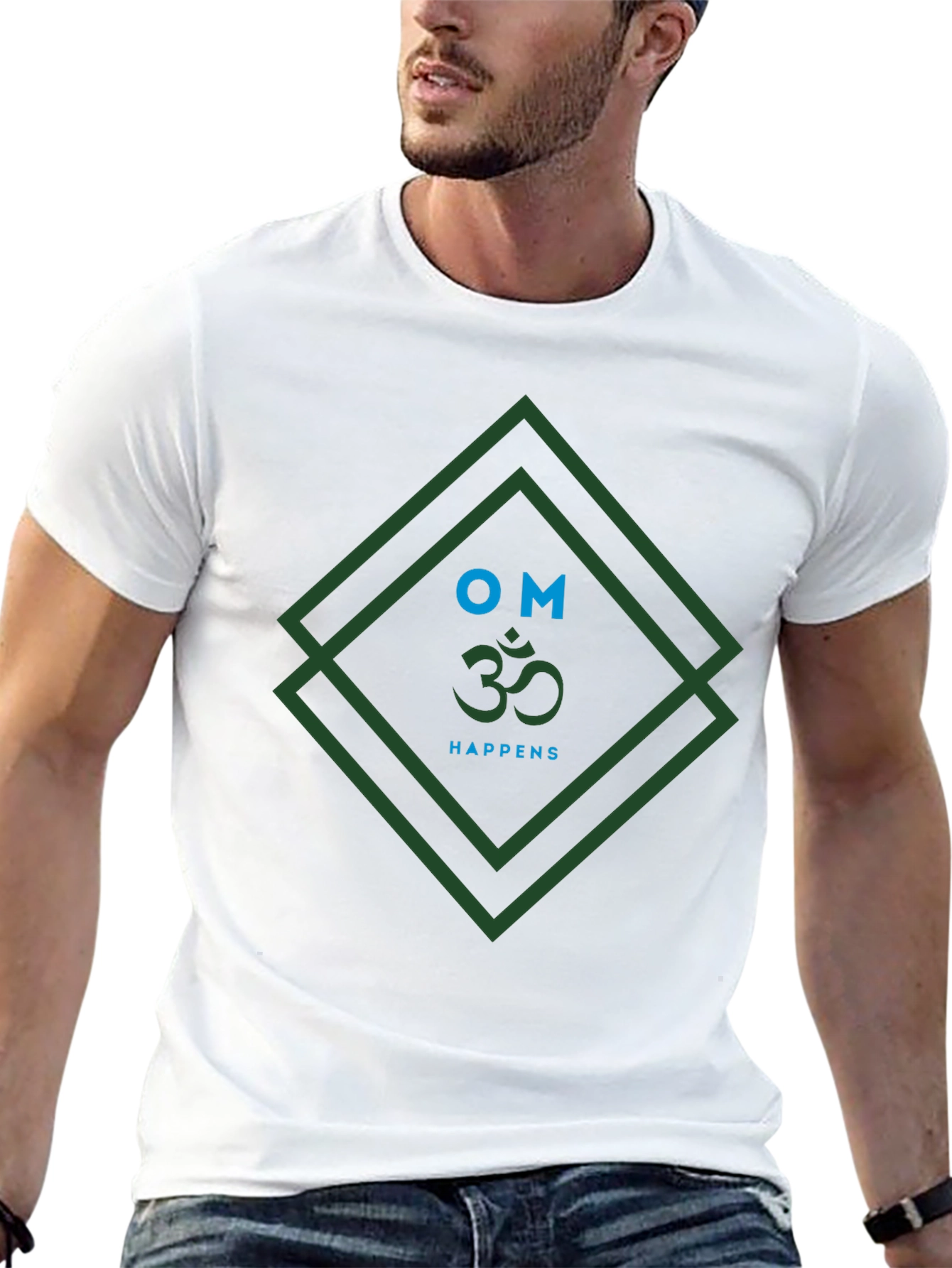 Om Happens Graphic Tee - Mens Black T-Shirt