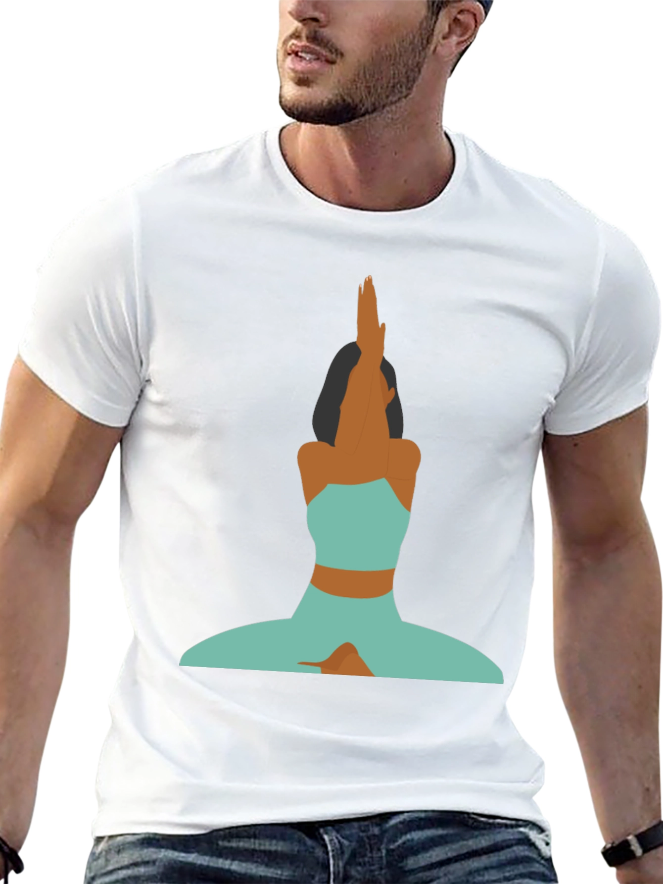 Yoga Pose Graphic Tee - Stylish Comfort