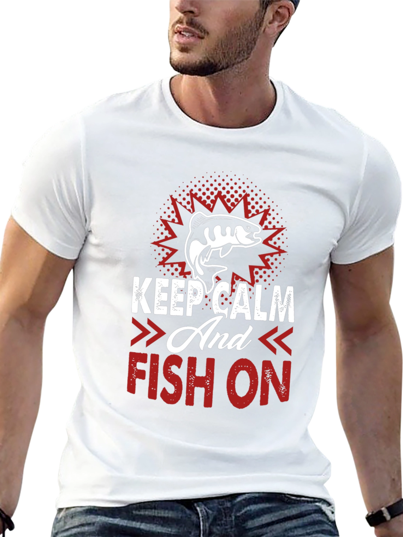 Keep Calm and Fish On T-Shirt