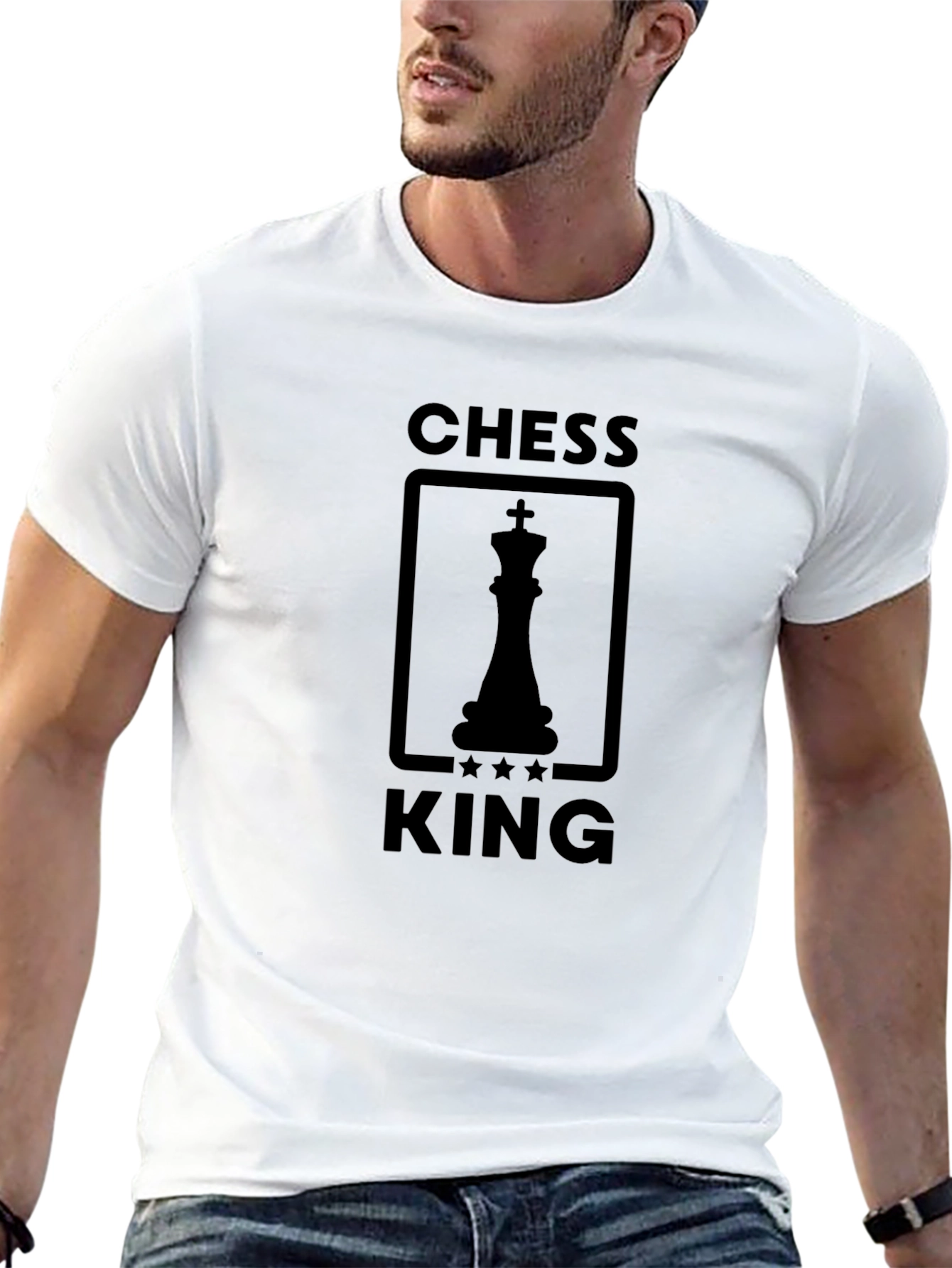 Chess King Black T-Shirt - Game Master Apparel