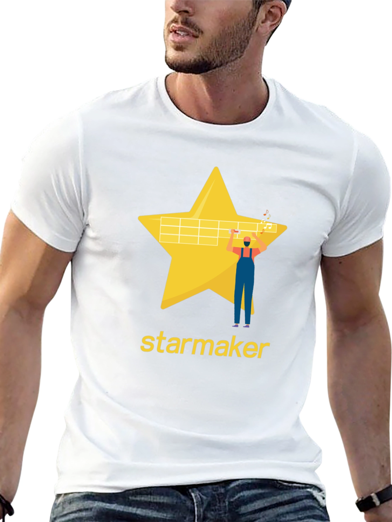 Starmaker Black T-Shirt - Stylish Graphic Tee