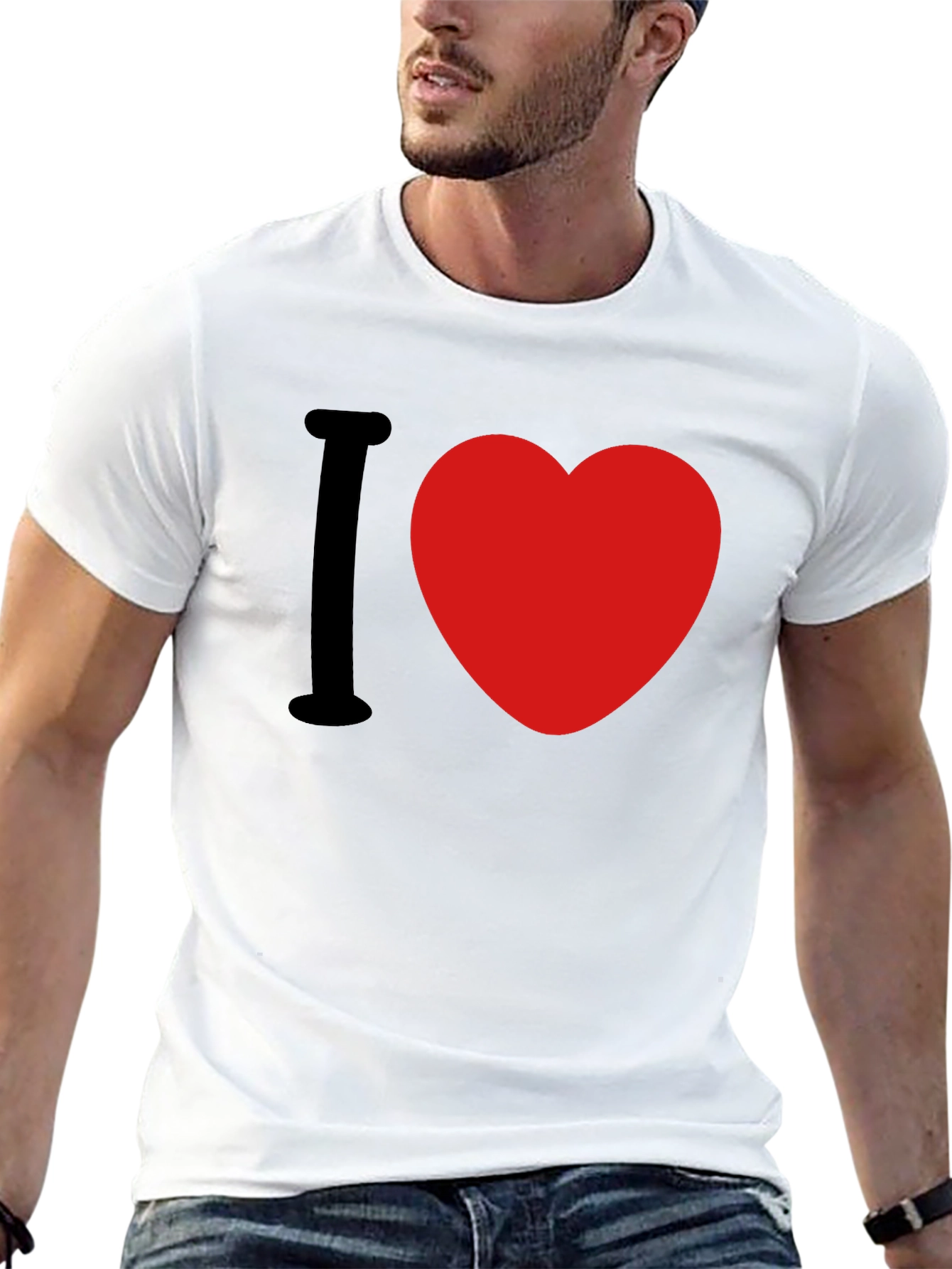 I Love Heart Graphic T-Shirt