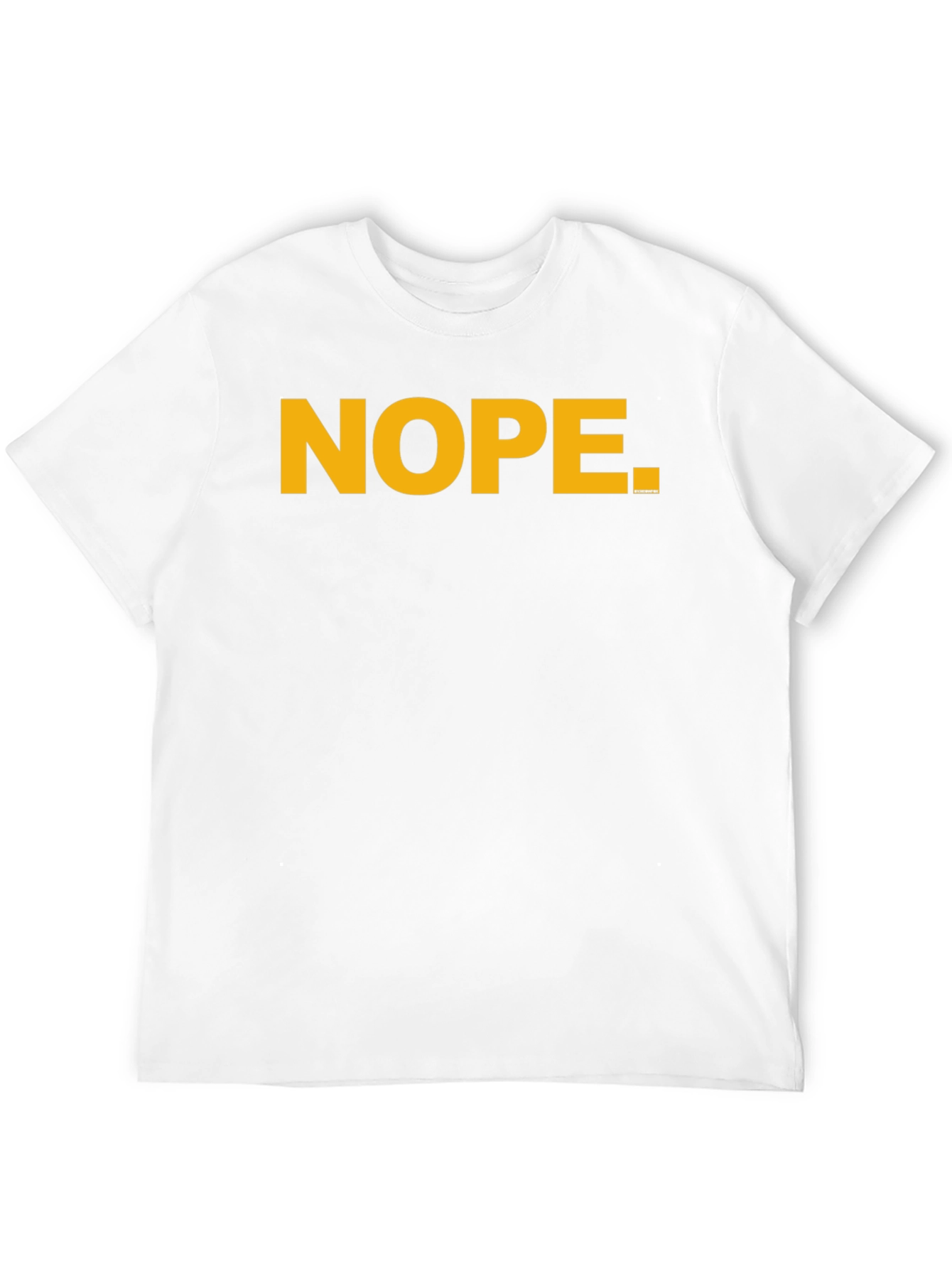 Nope Graphic Tee - Black Crew Neck T-Shirt