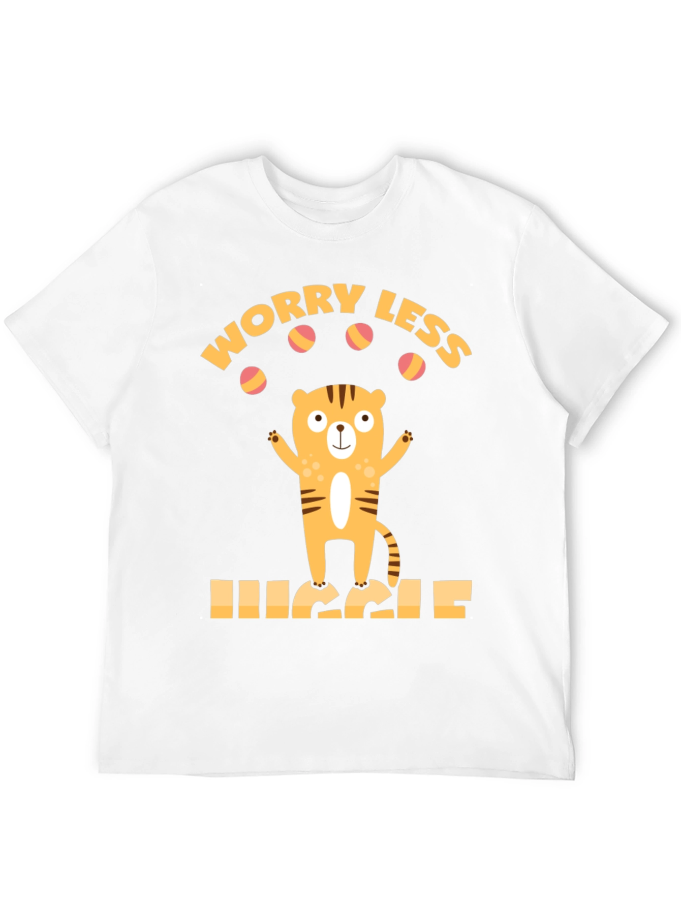 Worry Less Juggle Tiger Graphic Tee