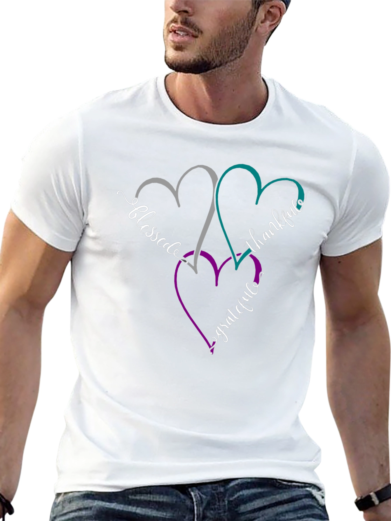Blessed Thankful Grateful Heart Tee
