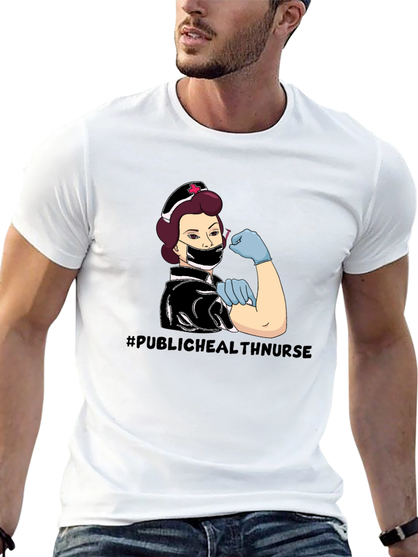 Public Health Nurse T-Shirt - Black