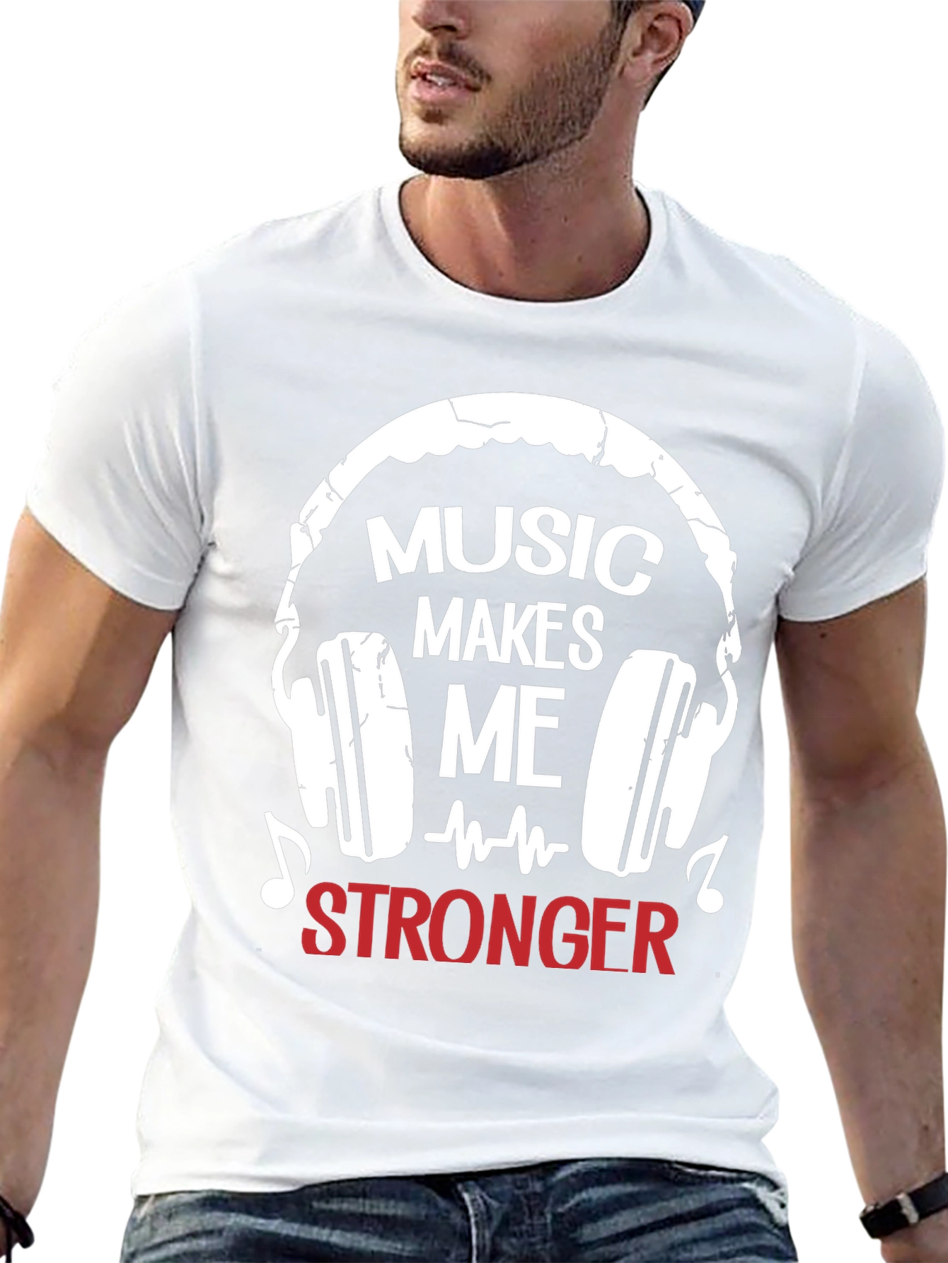Music Makes Me Stronger Graphic Tee