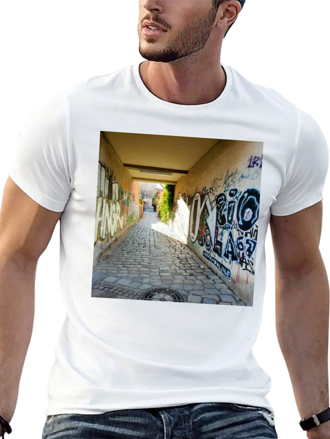 Urban Alleyway Graffiti T-Shirt