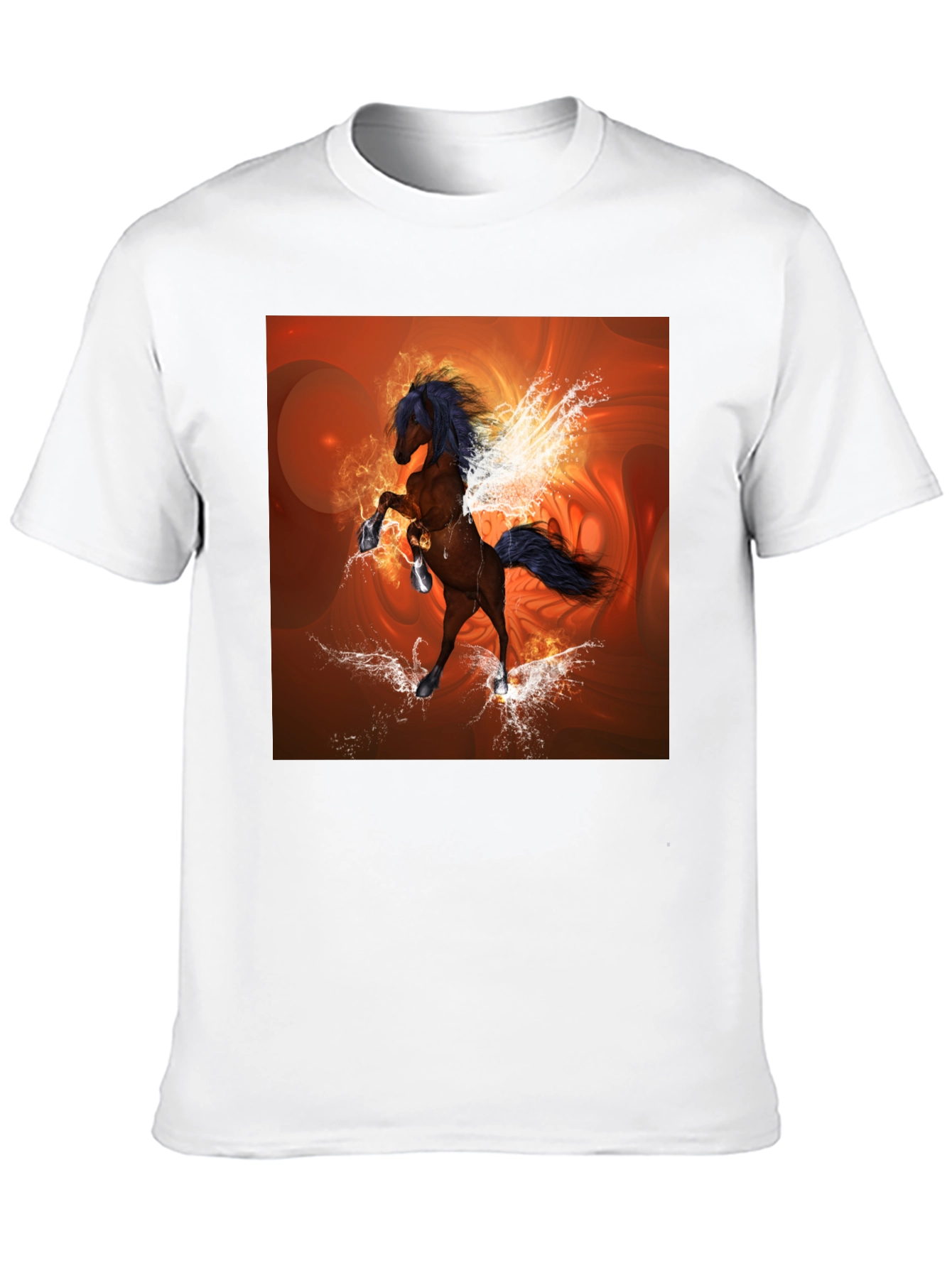 Fantasy Horse Graphic Black T-Shirt