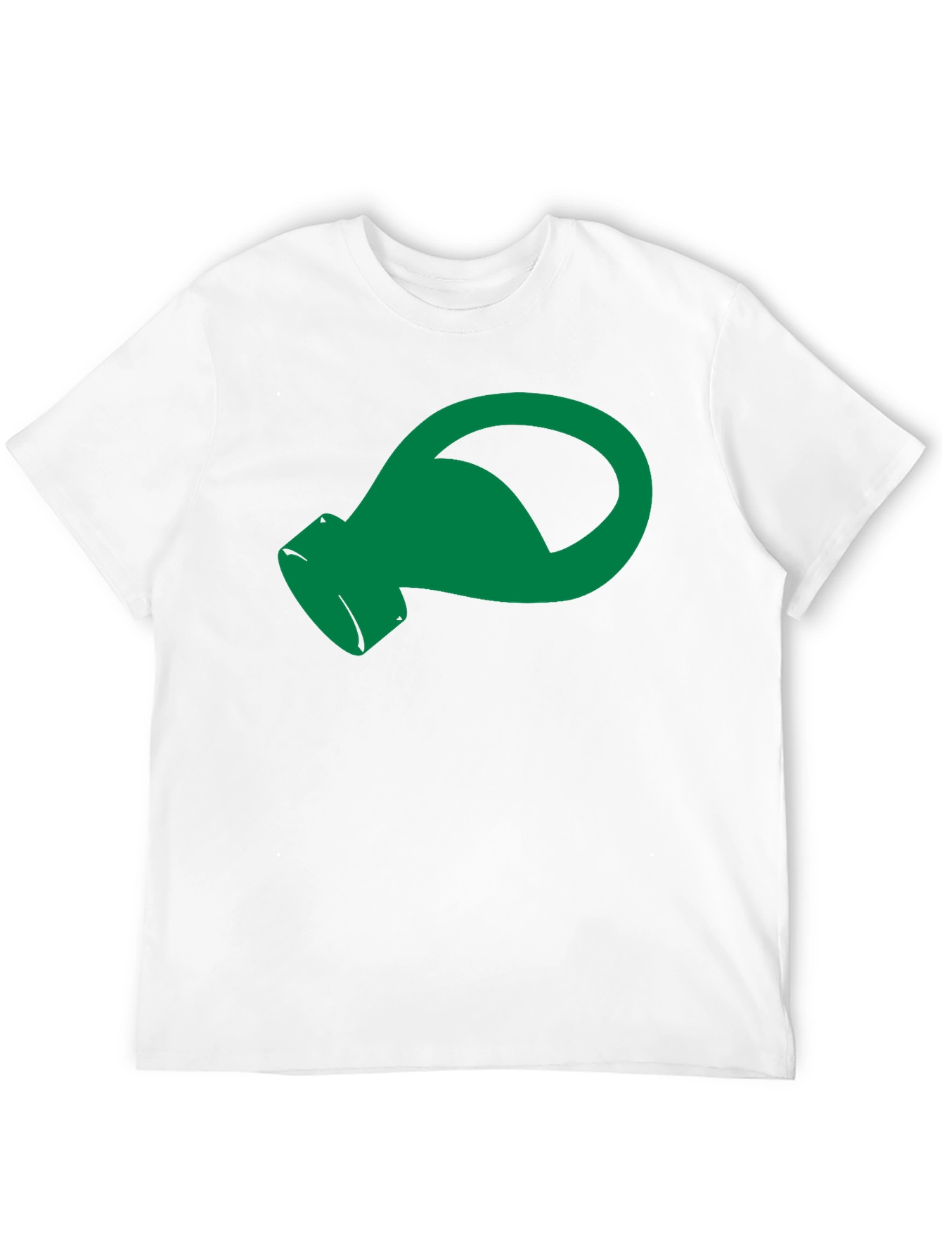 Green Genie Lamp Graphic Black T-Shirt