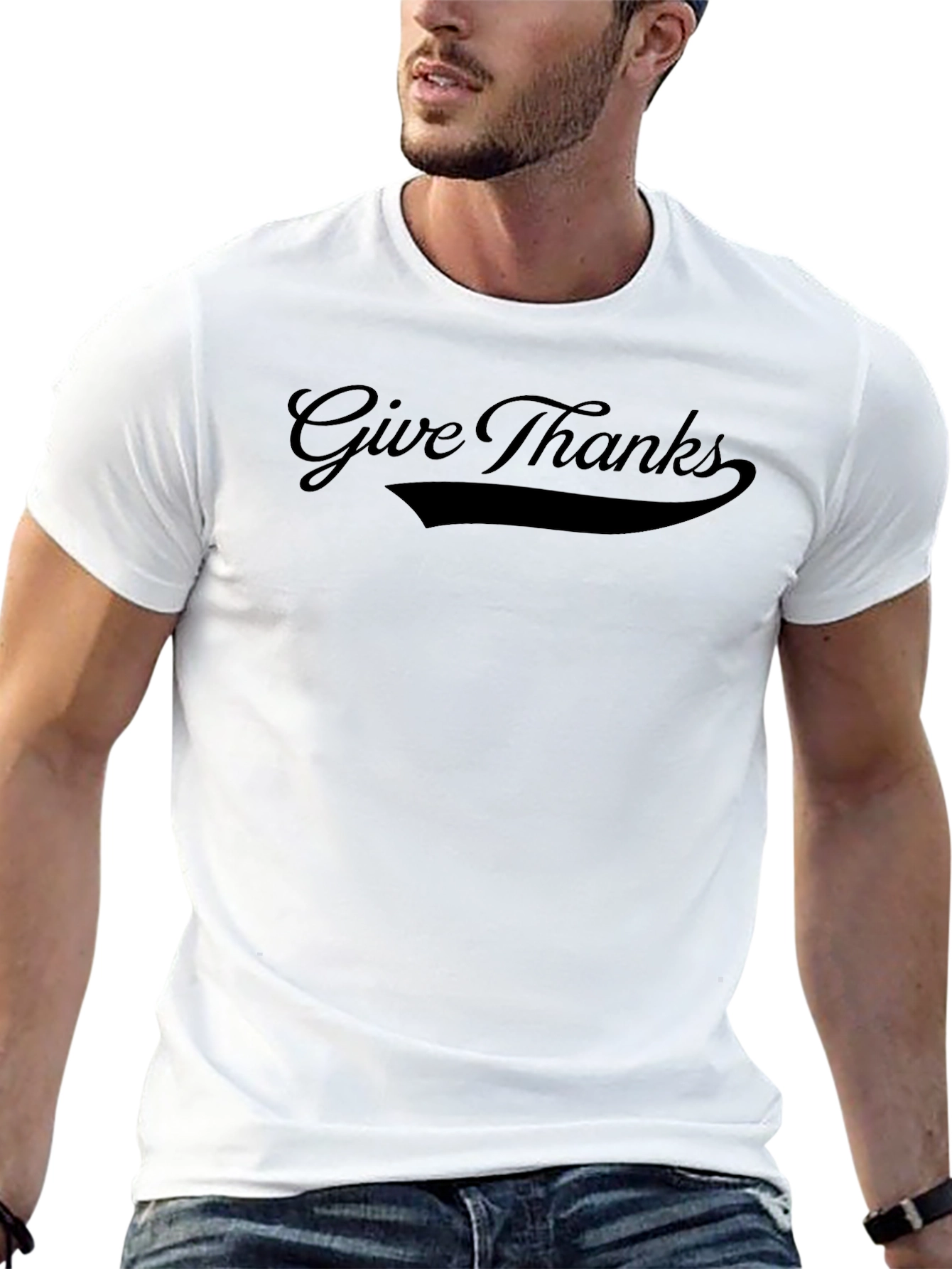 Give Thanks Black T-Shirt