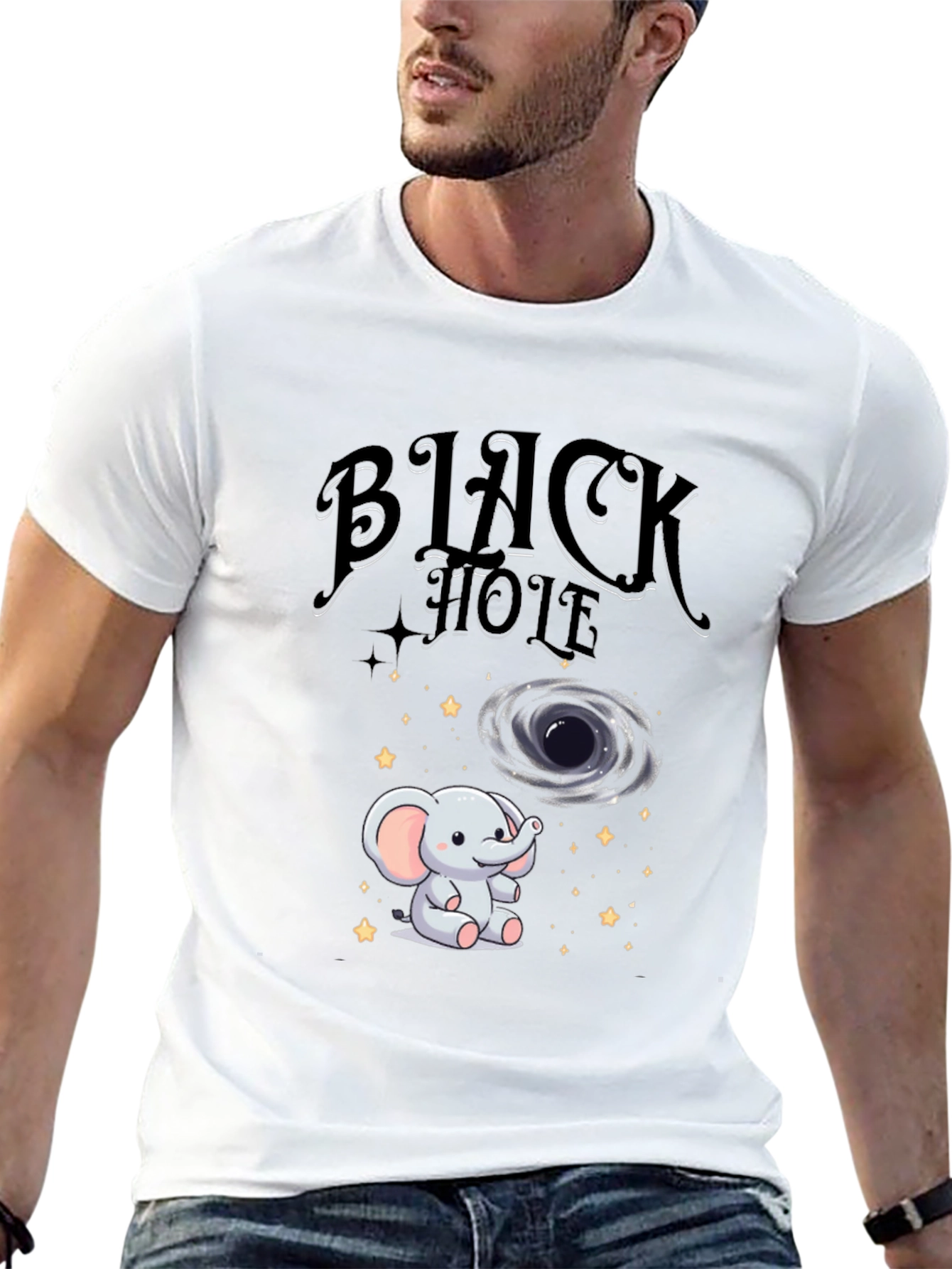 Black Hole Elephant T-Shirt