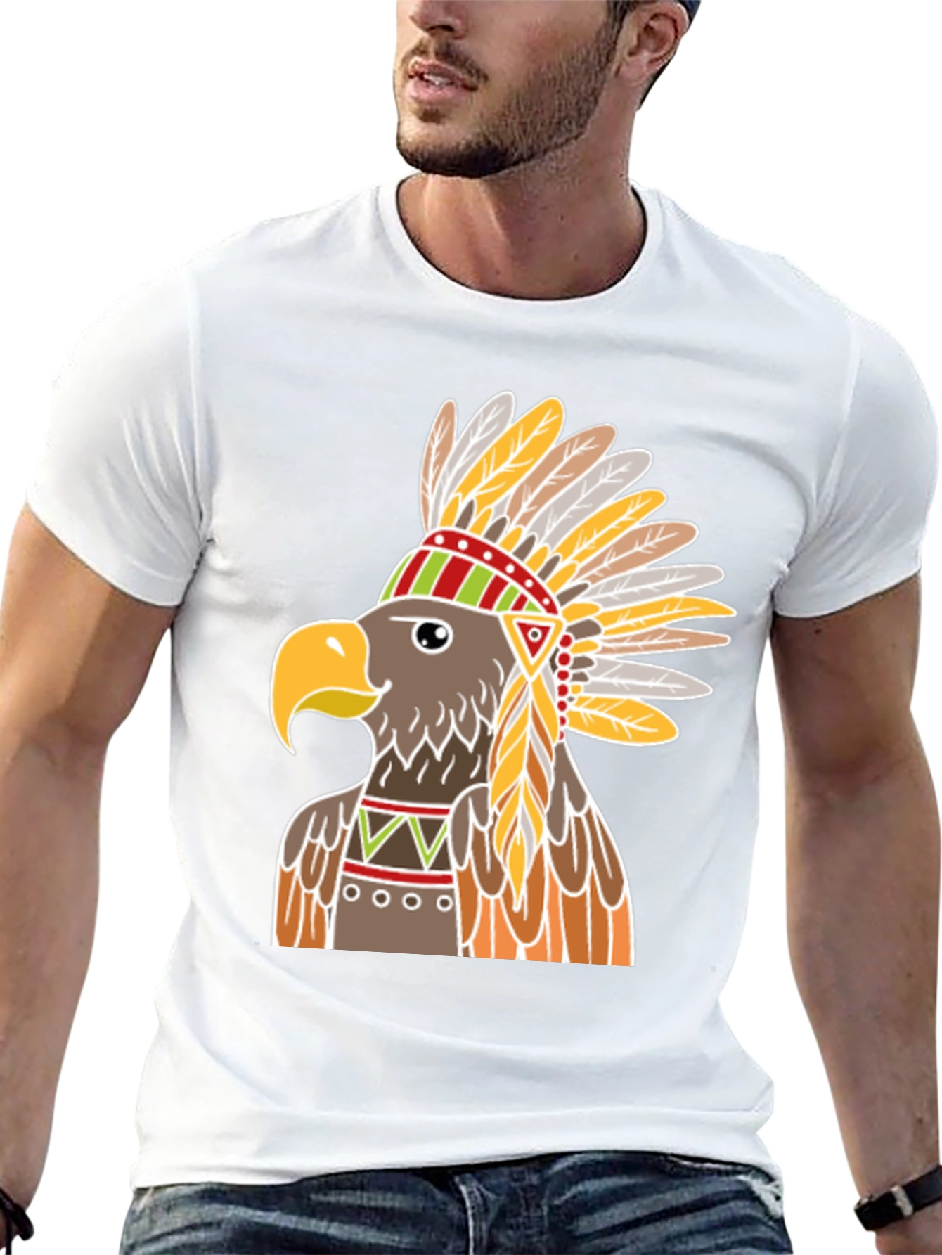 Native American Eagle Headdress T-Shirt