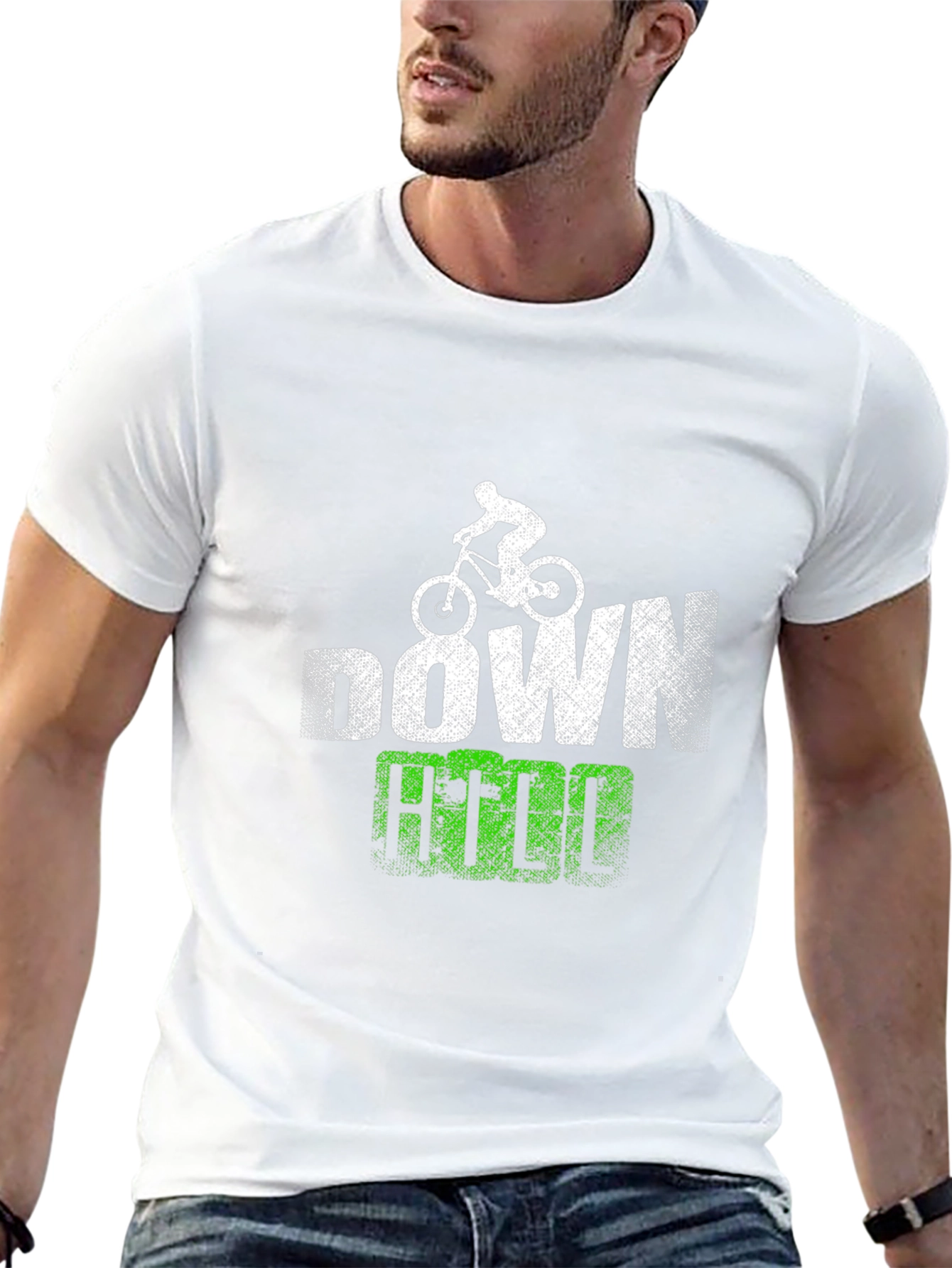 Downhill Mountain Bike T-Shirt Black