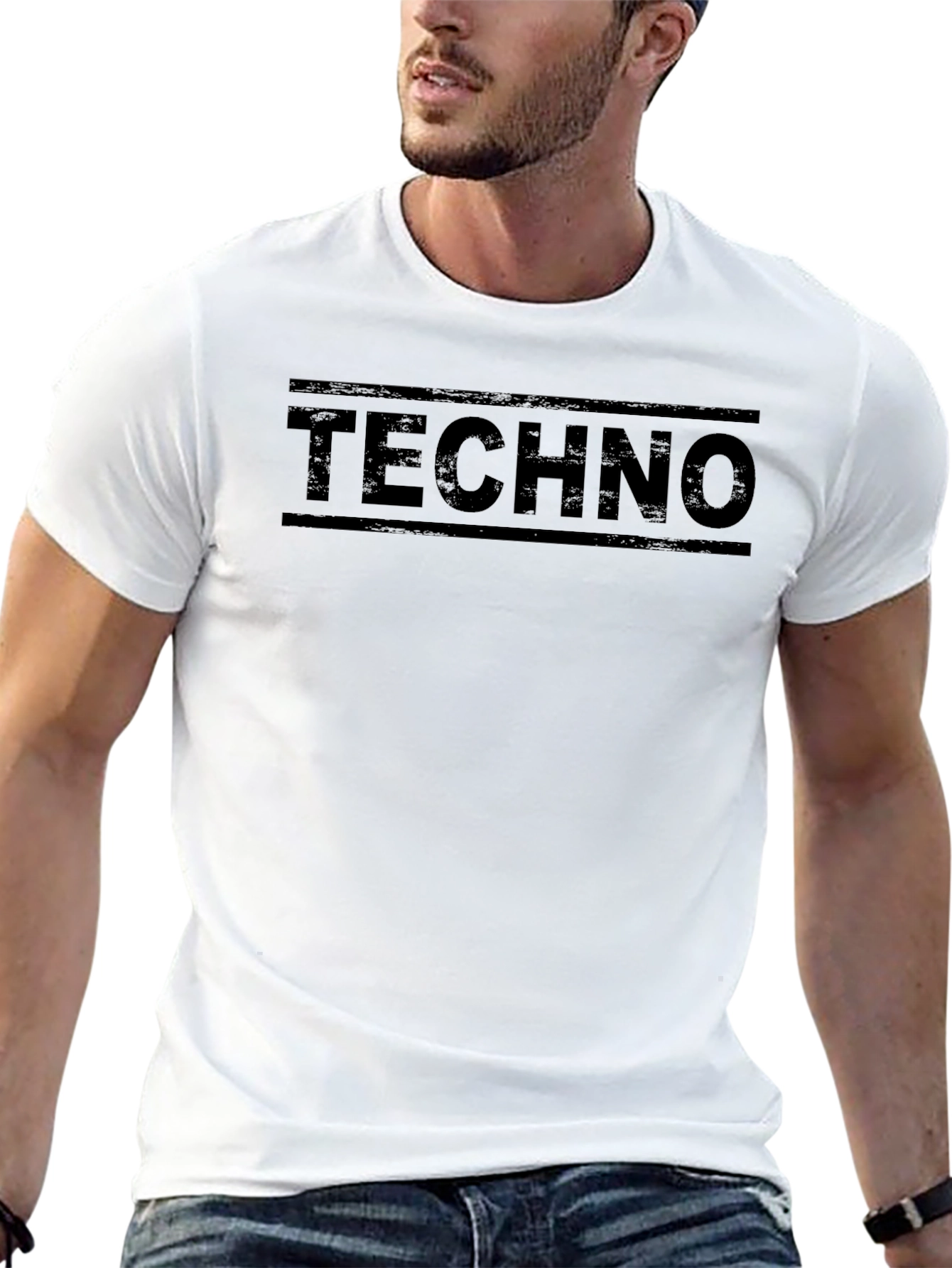 Techno Music T-Shirt - Black Graphic Tee