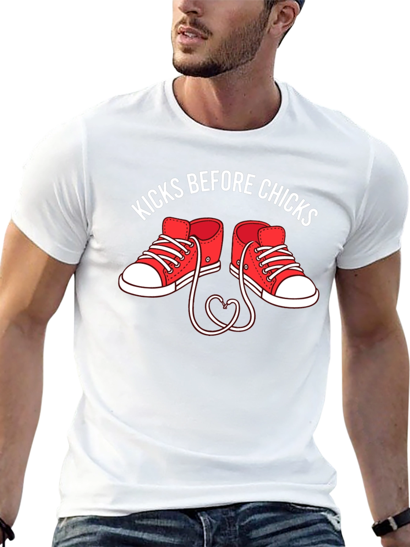 Kicks Before Chicks Graphic T-Shirt