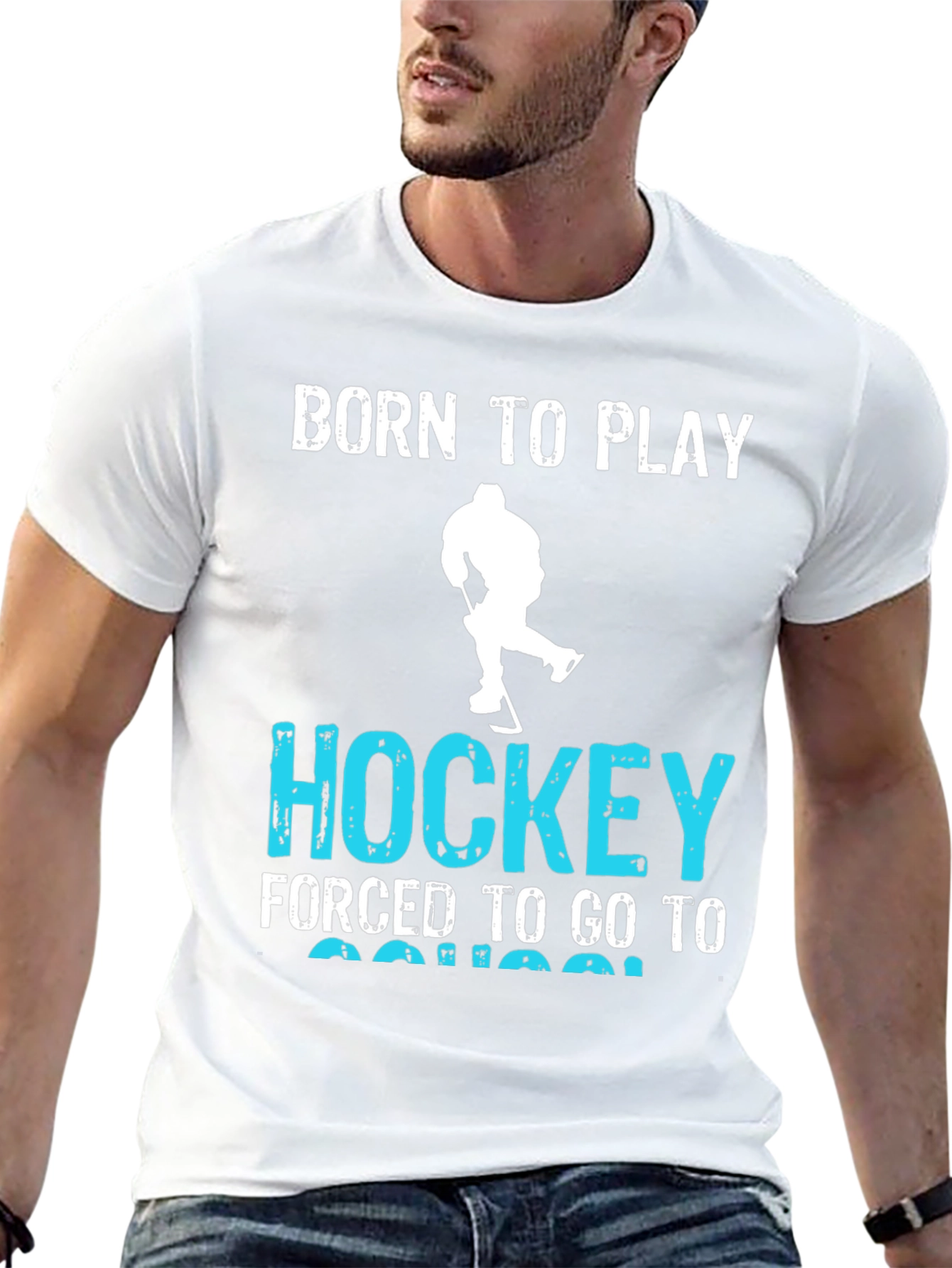 Born to Play Hockey Graphic Tee