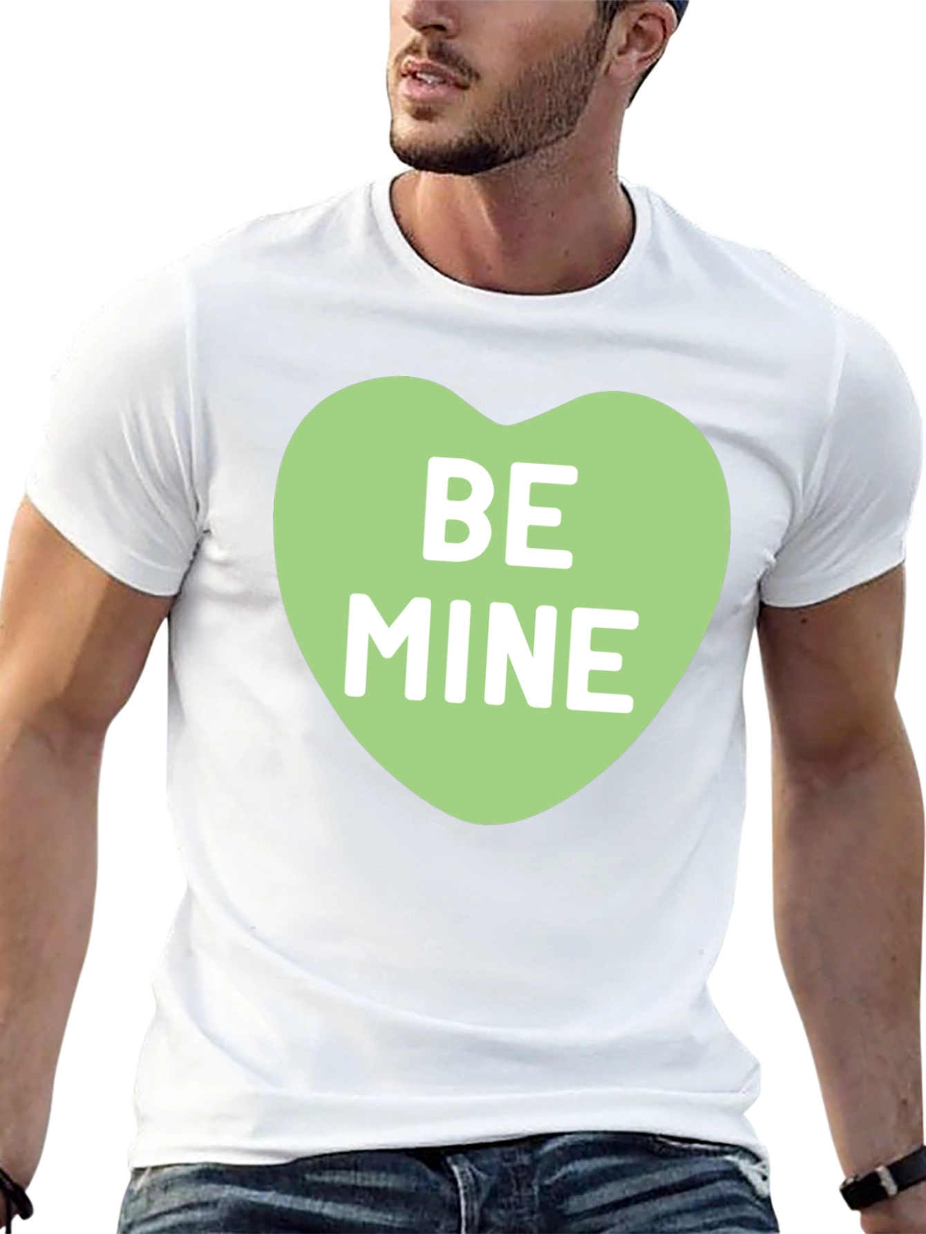 Be Mine Heart Graphic Tee - Valentines Day