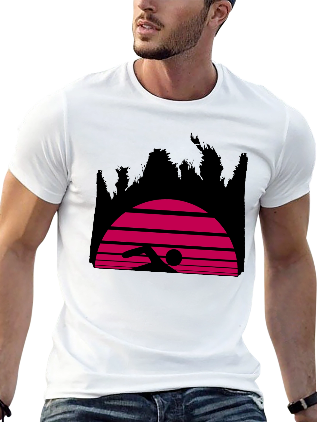 Retro Swimmer Graphic Tee