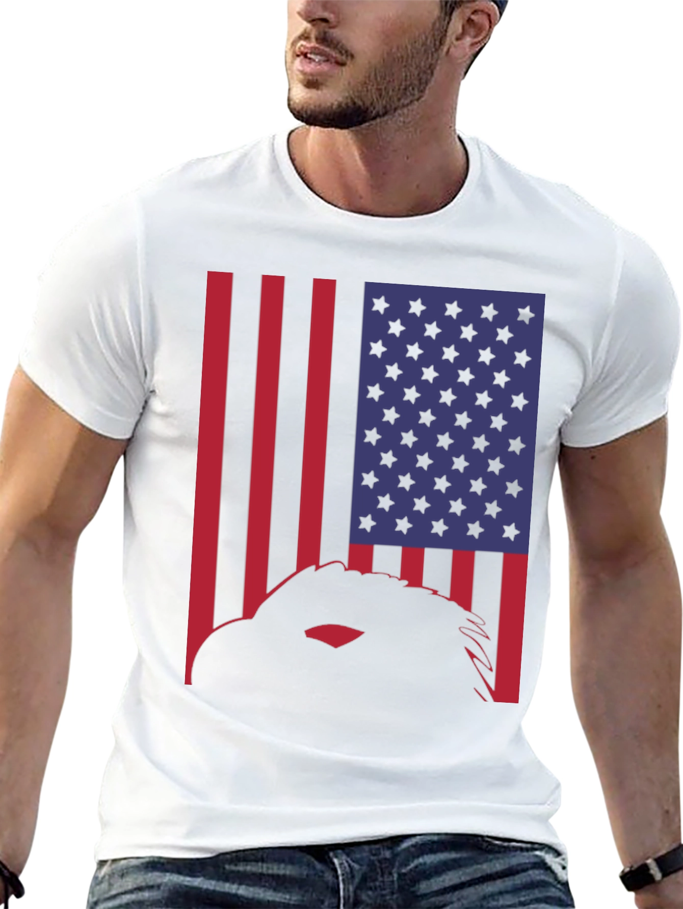 American Eagle Flag Graphic T-Shirt