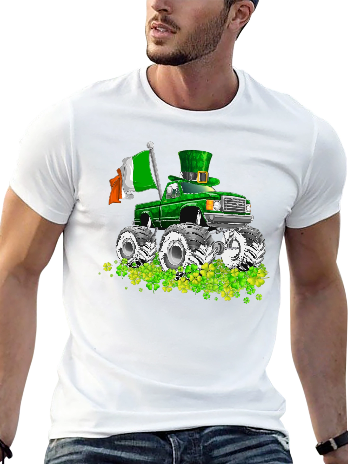 St. Patricks Day Monster Truck Graphic Tee