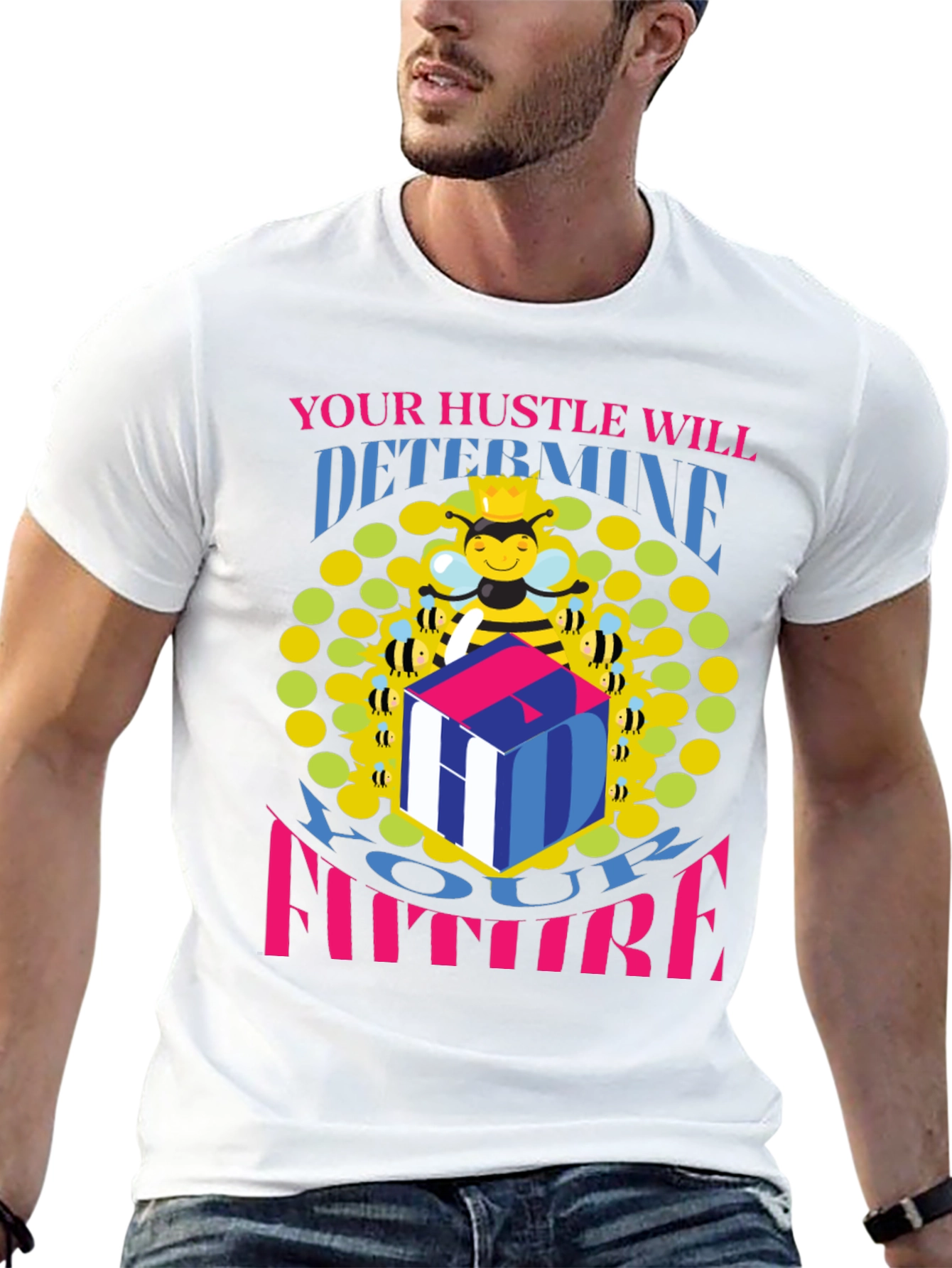 Hustle Future Bee Graphic Tee