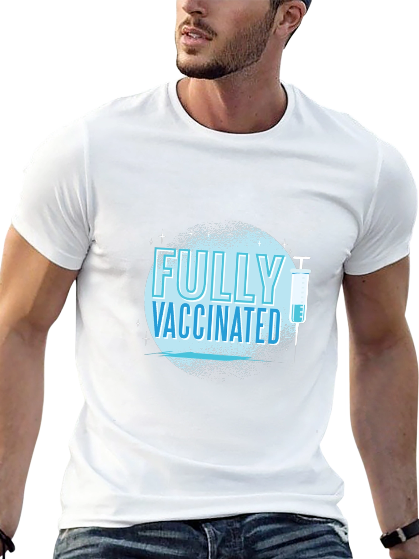 Fully Vaccinated Graphic Tee - Black