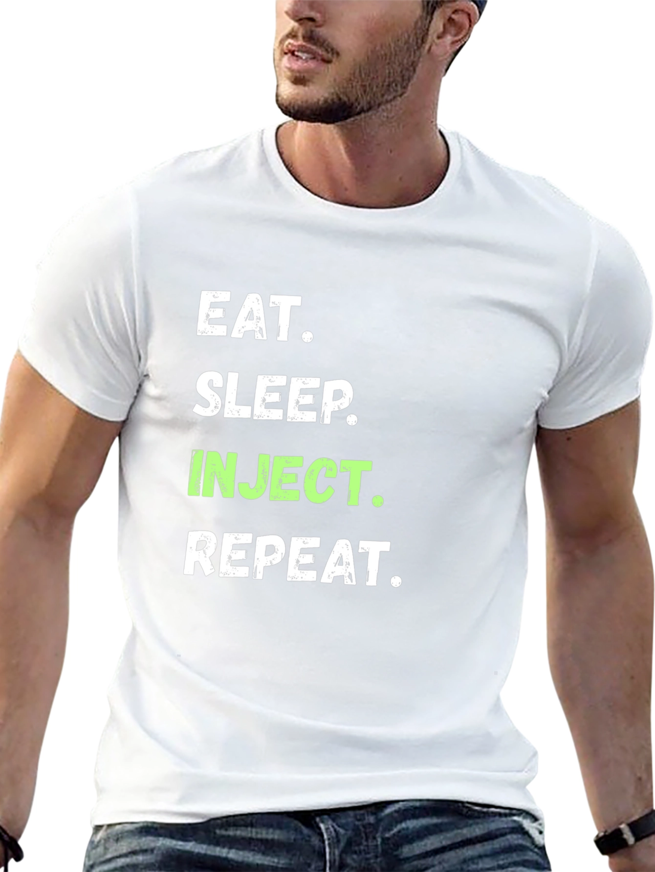 Eat Sleep Inject Repeat Graphic T-Shirt