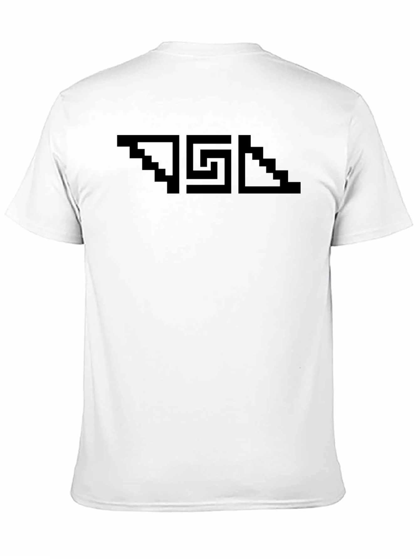 Pixelated Graphic Tee - Black Casual Shirt