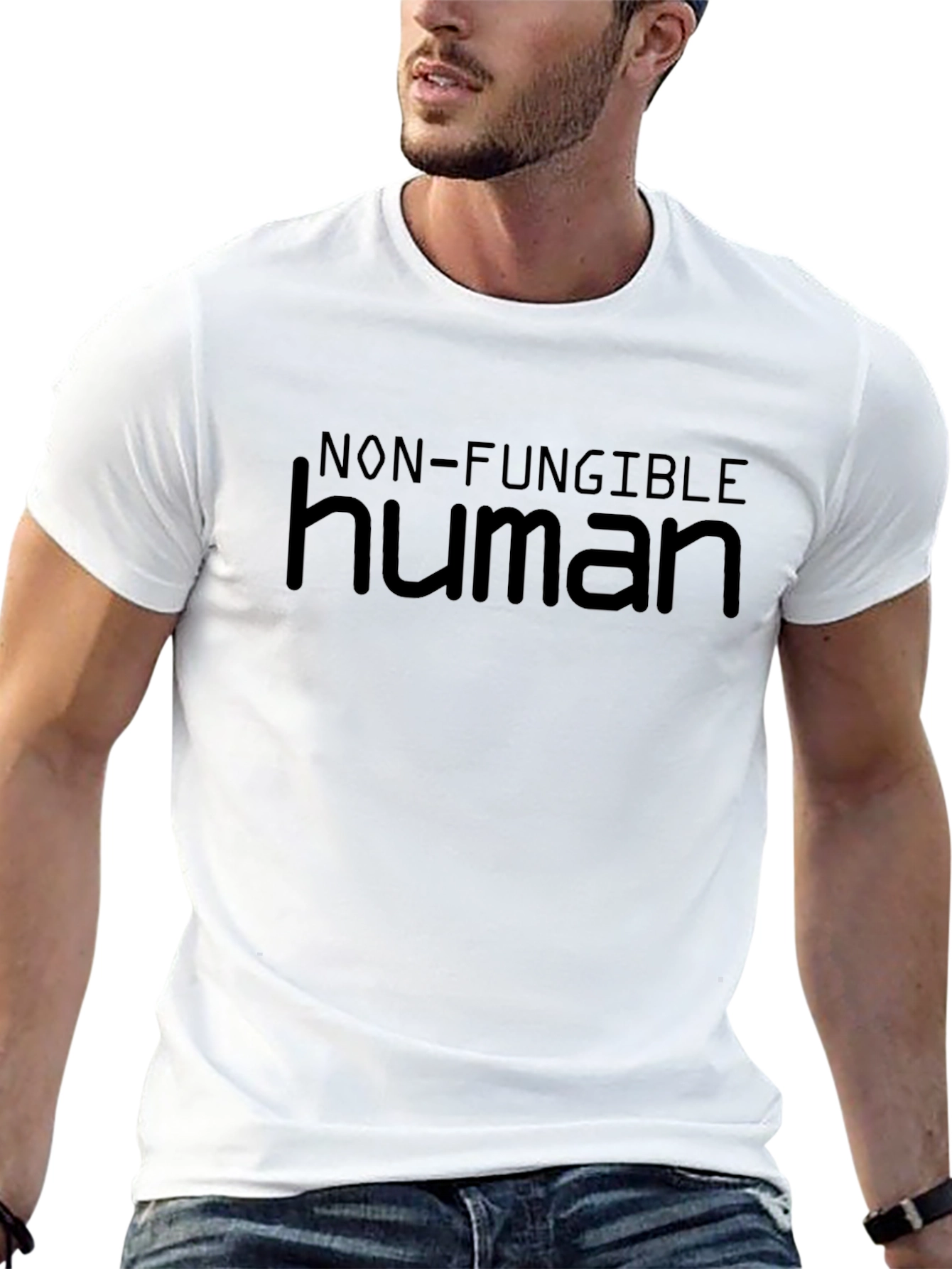 Non-Fungible Human Black T-Shirt
