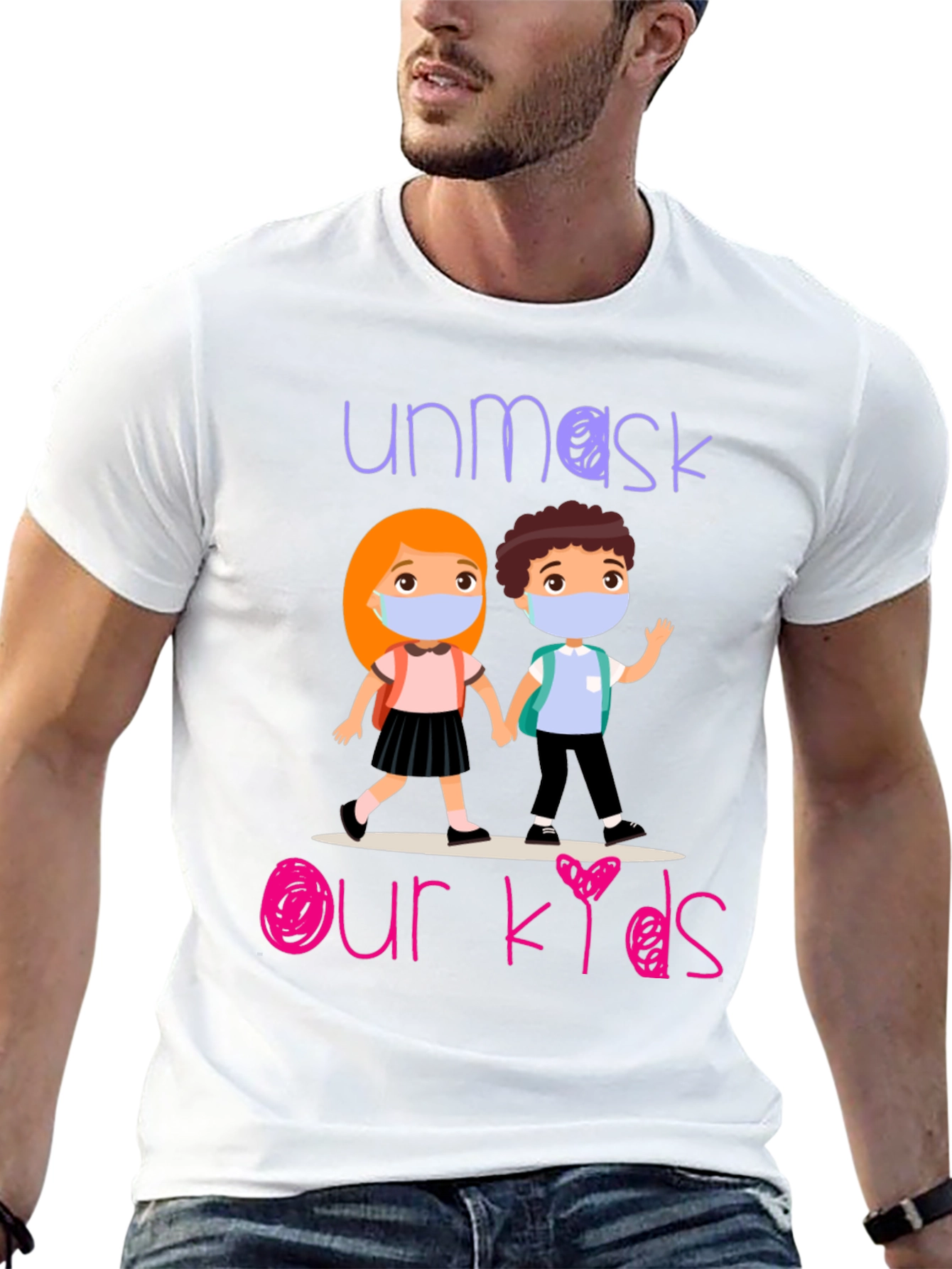 Unmask Our Kids Graphic T-Shirt