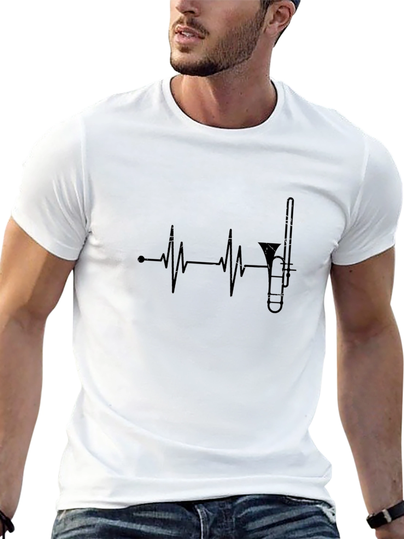 Music Heartbeat Trombone T-Shirt