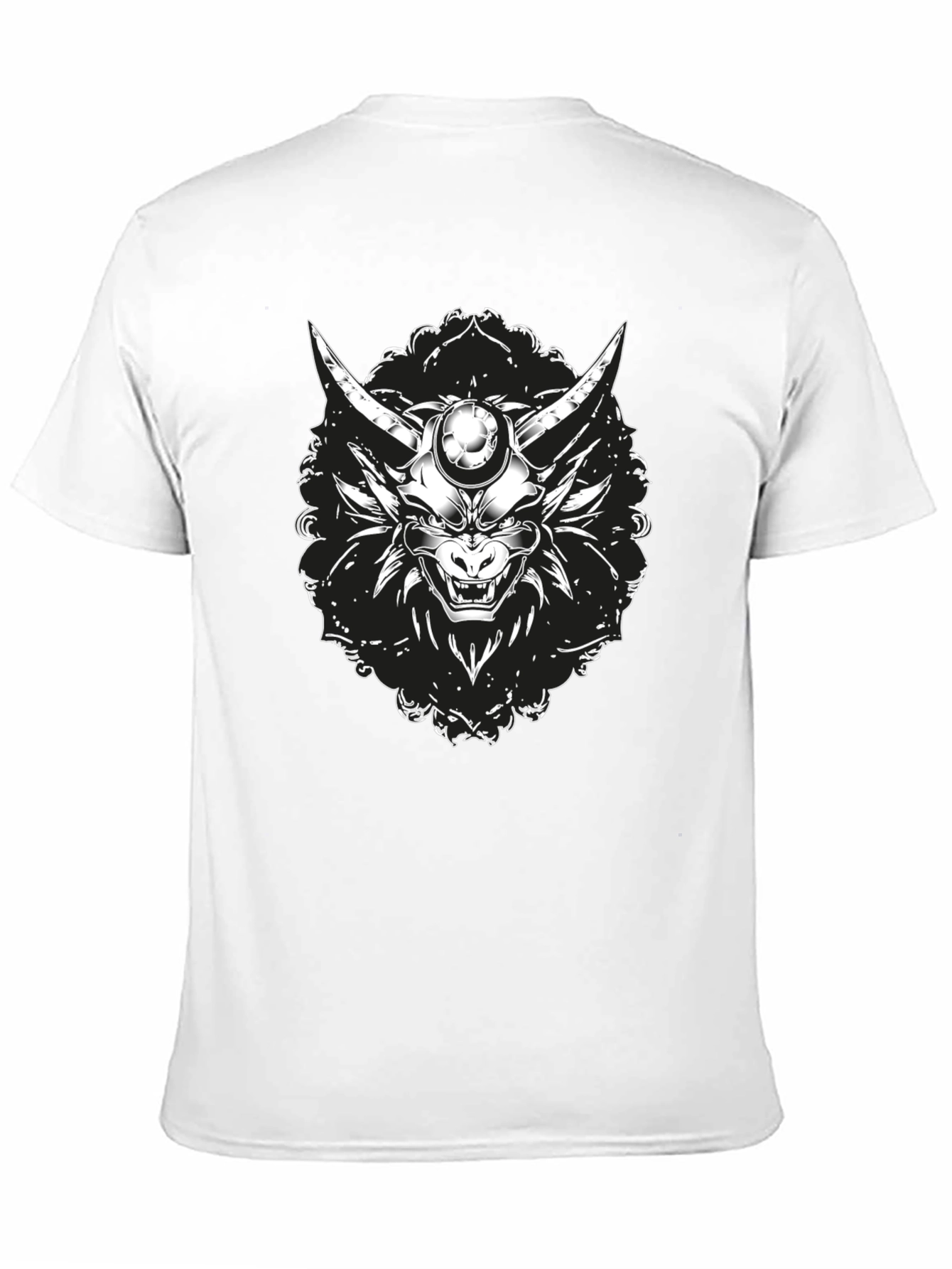 Oni Mask Graphic Black T-Shirt