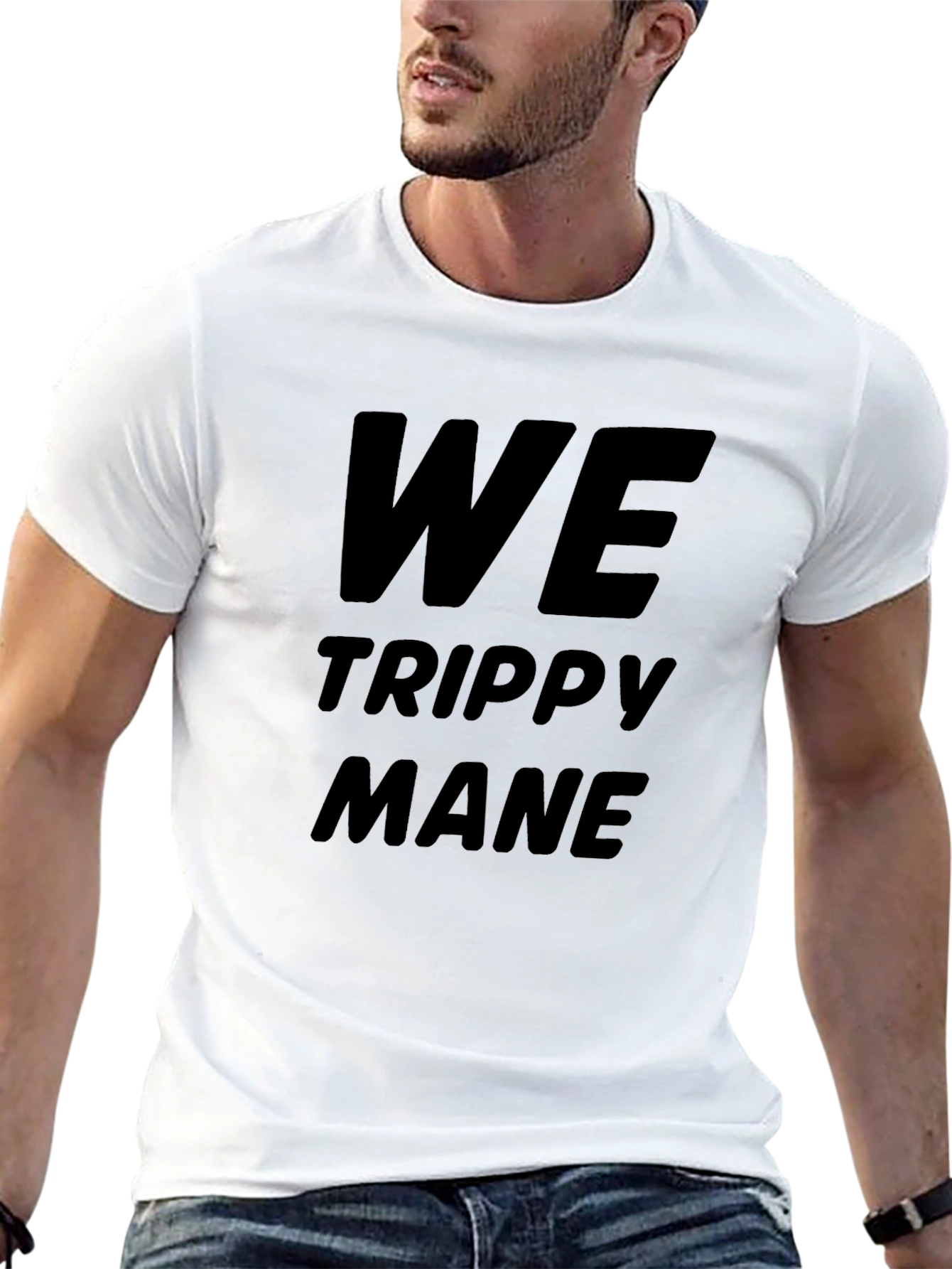 We Trippy Mane Black Graphic Tee