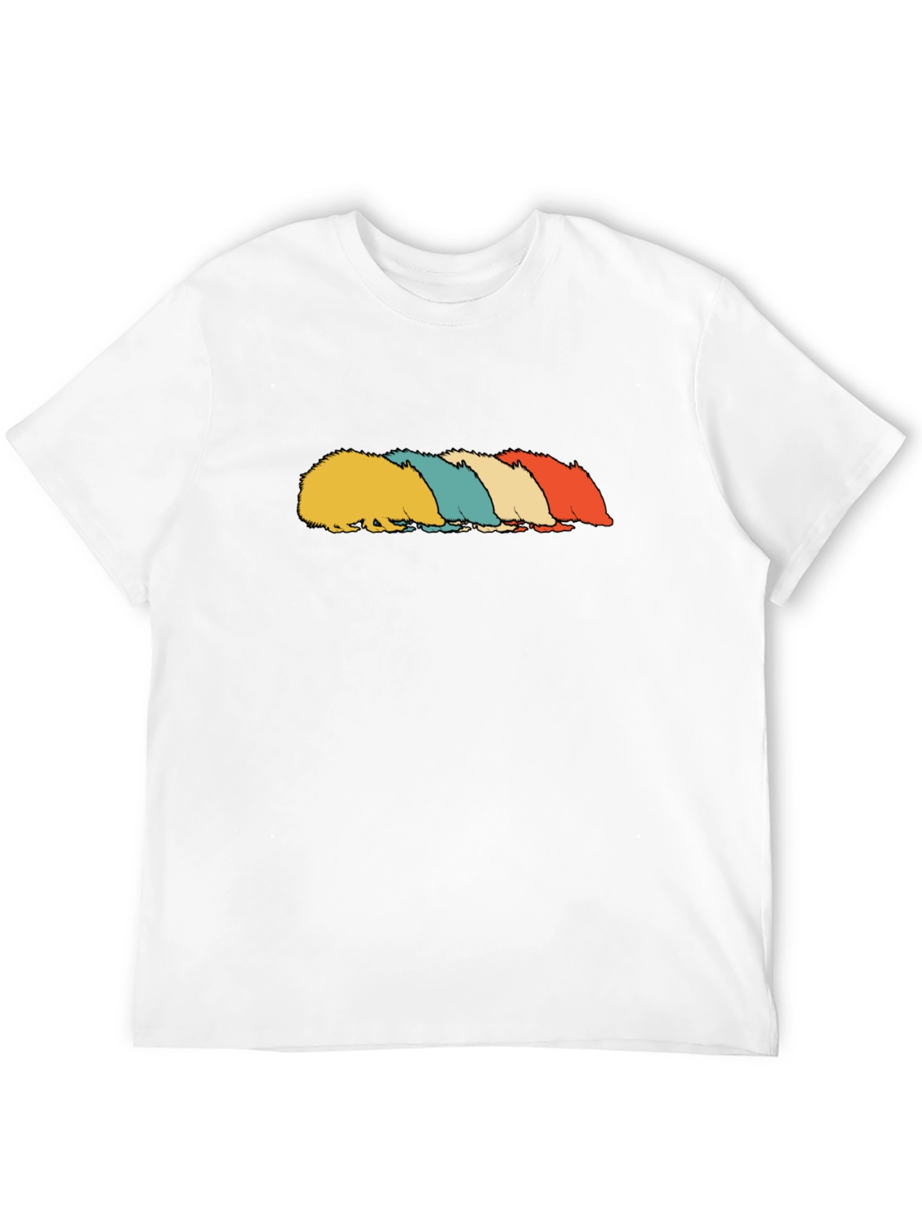 Retro Hedgehog T-Shirt - Black Tee