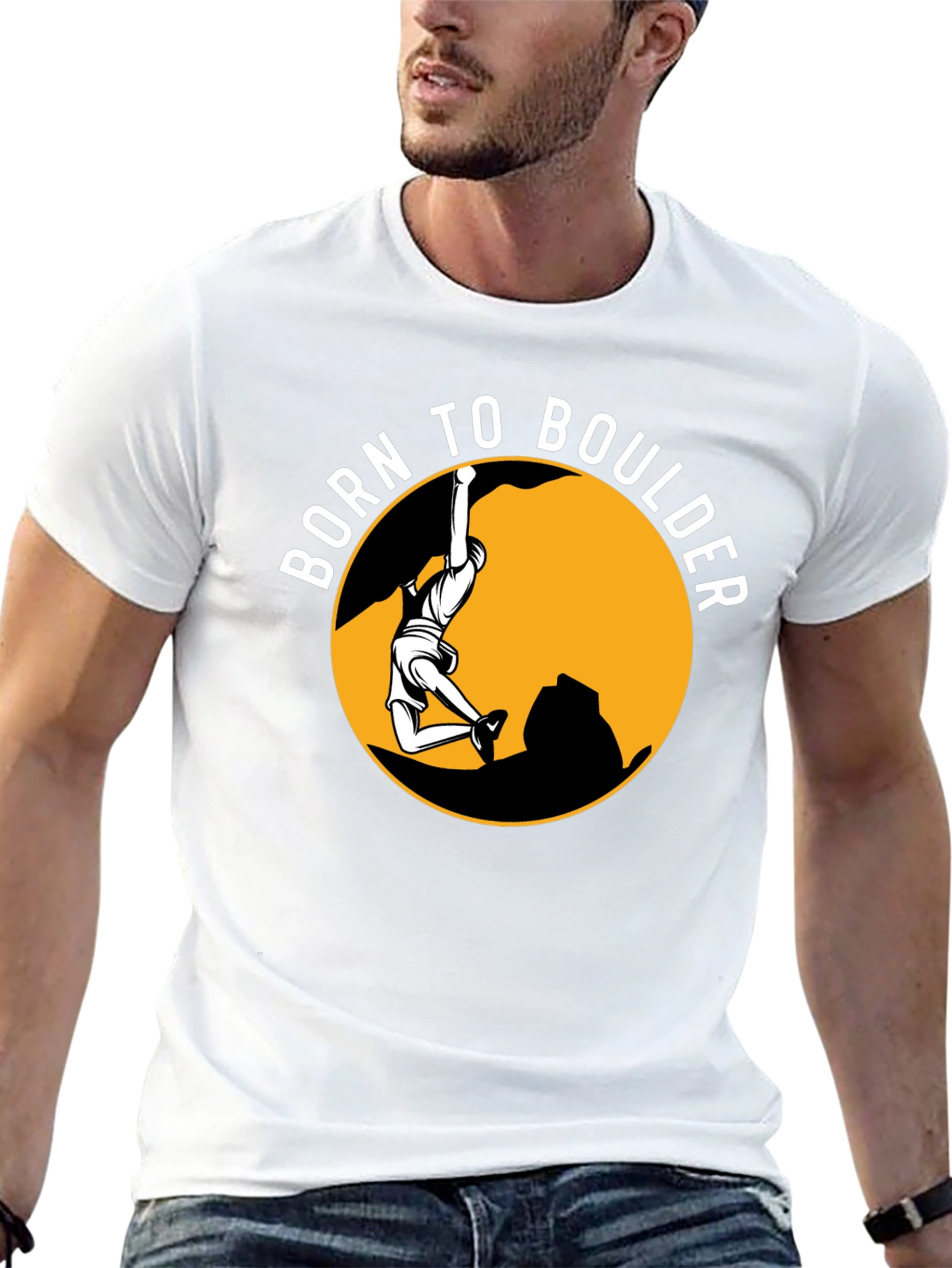 Born to Boulder Graphic T-Shirt - Climbing Tee