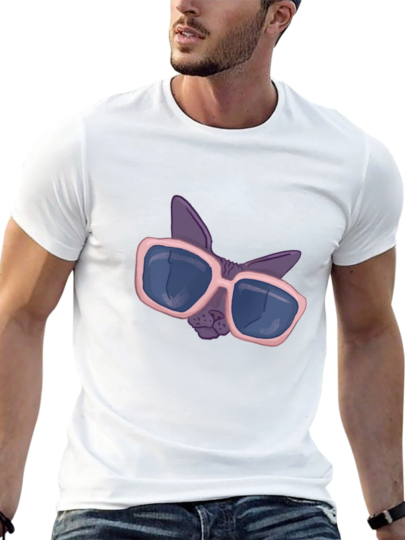 Cool Cat T-Shirt: Sphynx with Shades