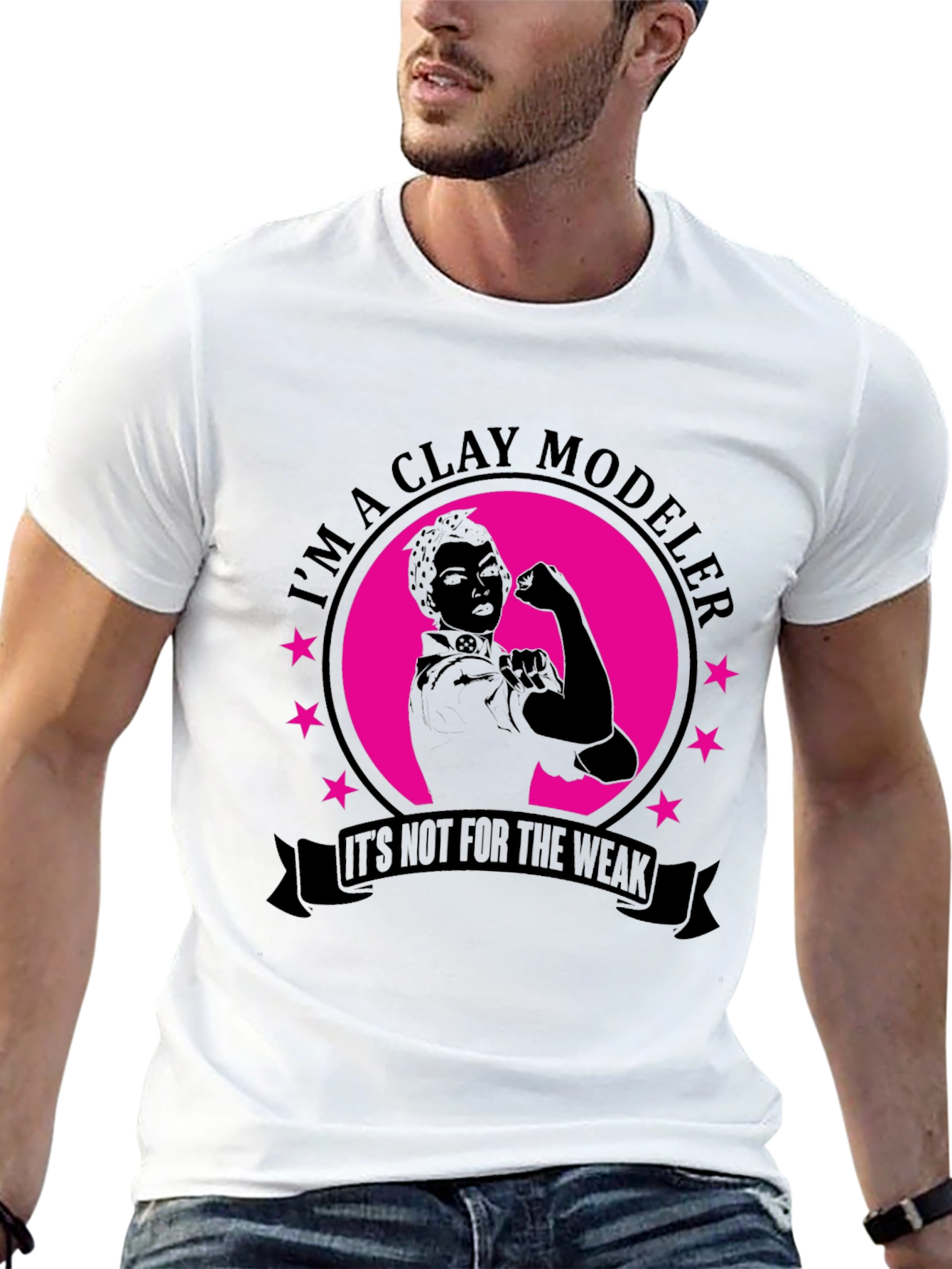 Clay Modeler T-Shirt - Strong Women Design